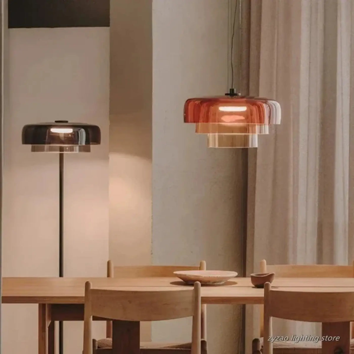 Suspension Luminaire Retro en Verre - Zaoh