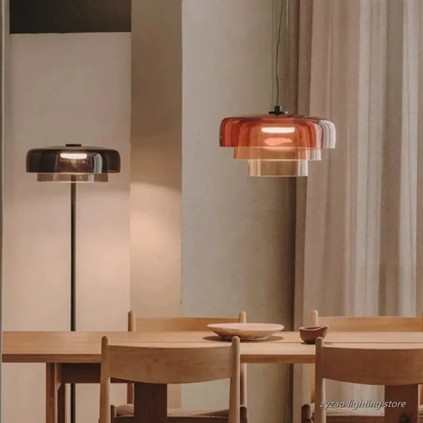 Suspension Luminaire Retro en Verre - Zaoh
