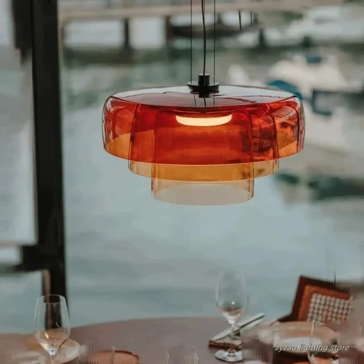 Suspension Luminaire Retro en Verre - Zaoh