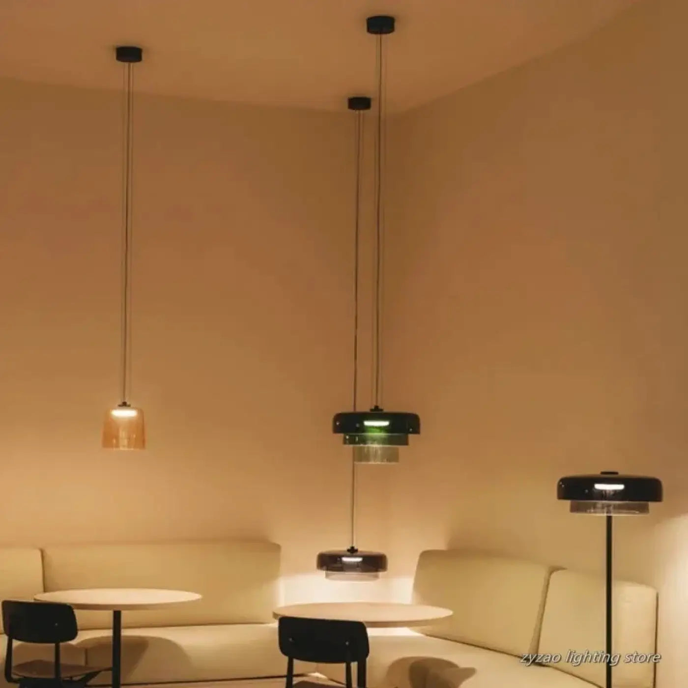 Suspension Luminaire Retro en Verre - Zaoh