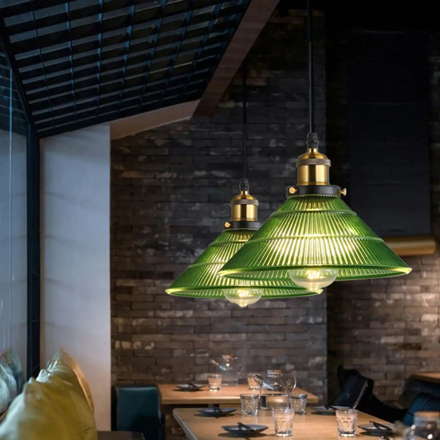 Suspension Luminaire Vintage en Verre - Cute