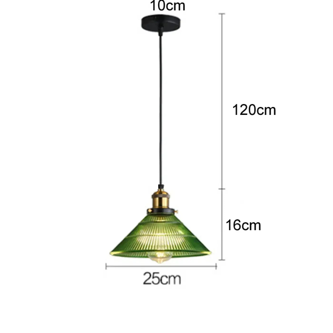 Suspension Luminaire Vintage en Verre - Cute
