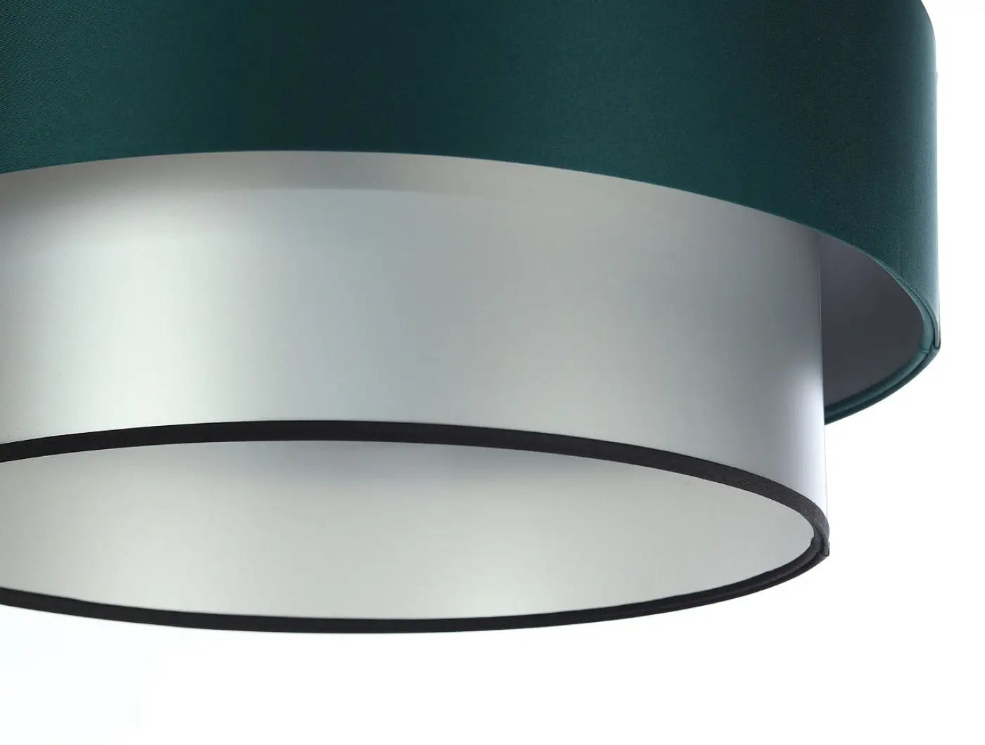 Suspension Luminaire Design - Duo (Vert Foncé/Argent)