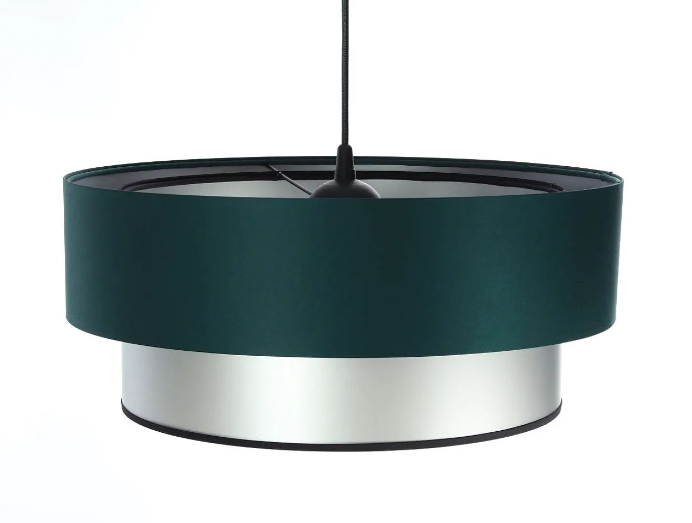 Suspension Luminaire Design - Duo (Vert Foncé/Argent)
