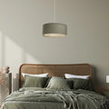 Suspension Luminaire Design - Duo Boho Elegant  (Vert Gris/Écru)