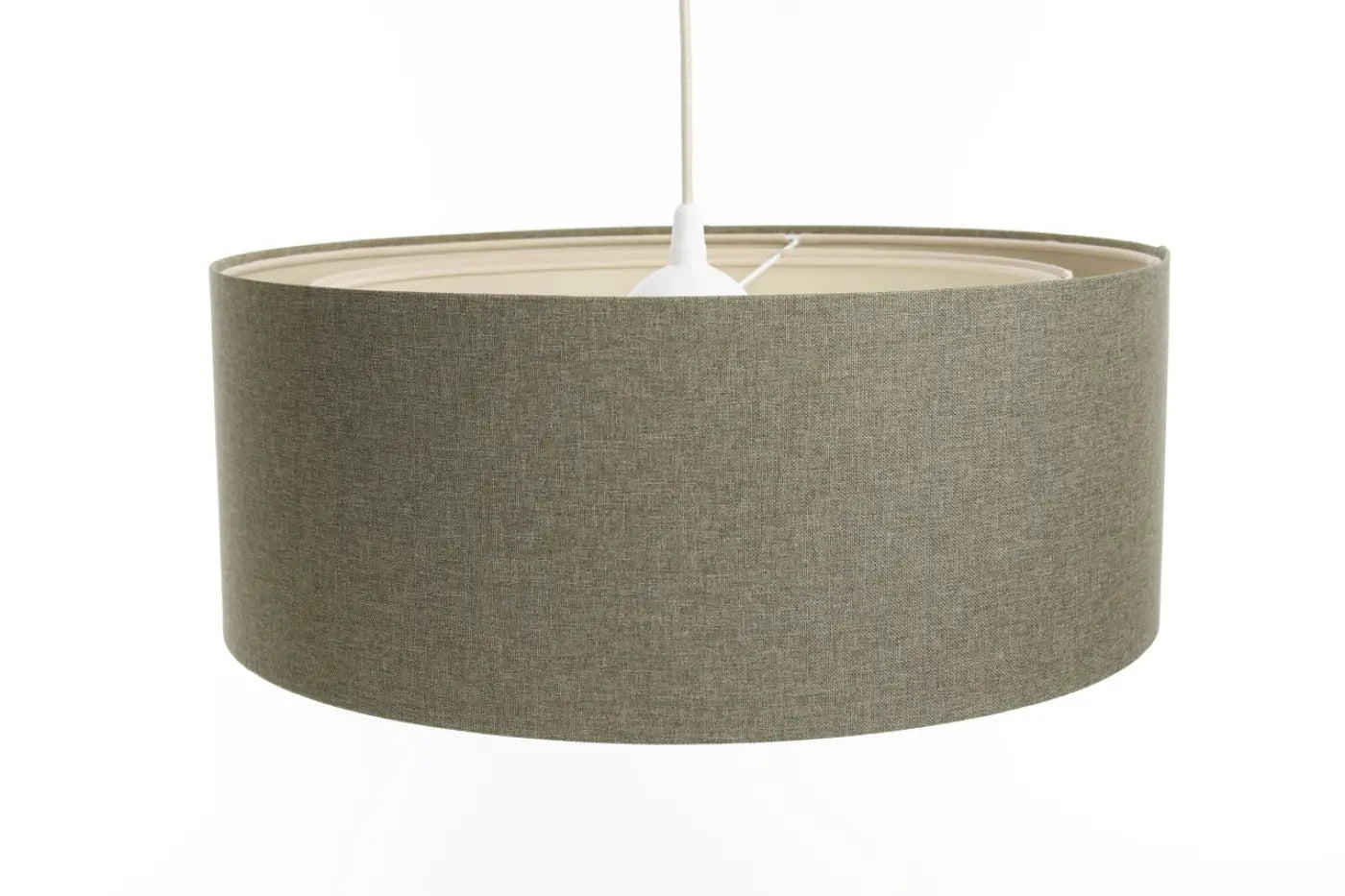Suspension Luminaire Design - Duo Boho Elegant  (Vert Gris/Écru)