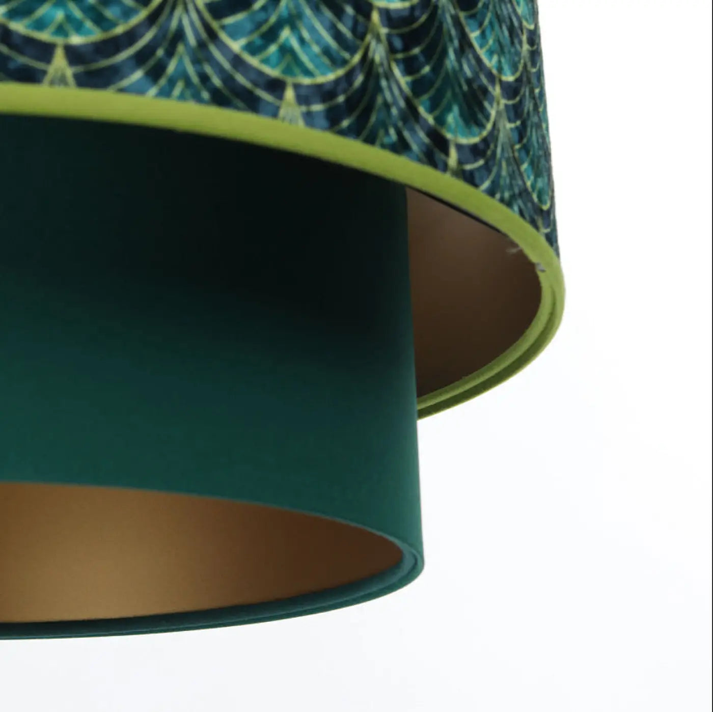 Suspension Luminaire - Doblo (Vert/Doré)