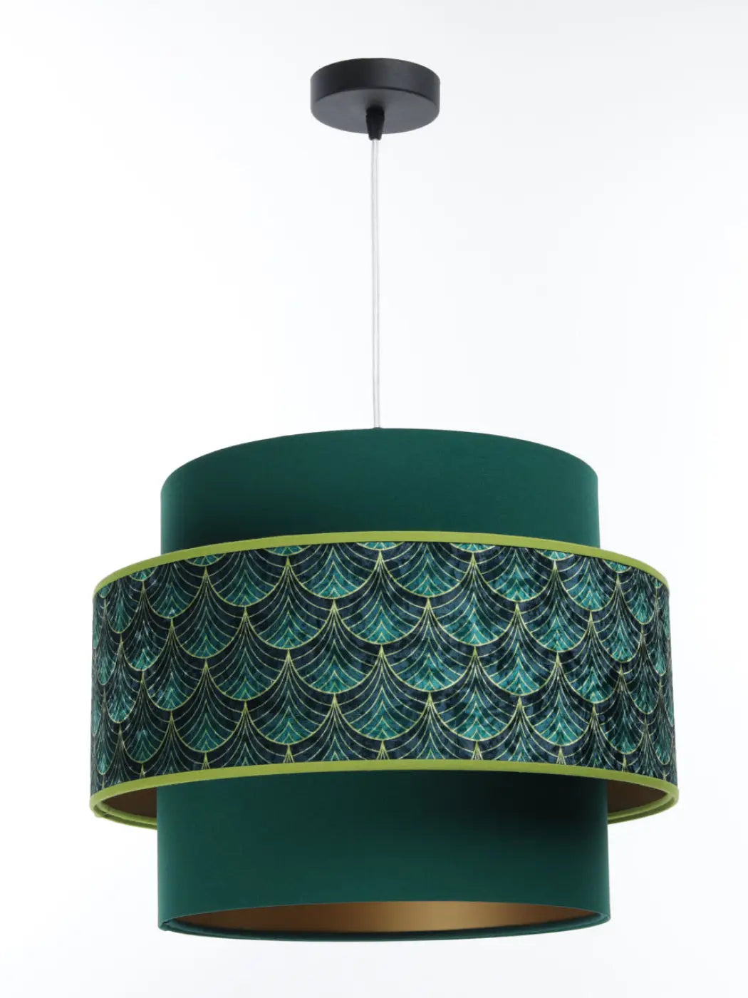 Suspension Luminaire - Doblo (Vert/Doré)