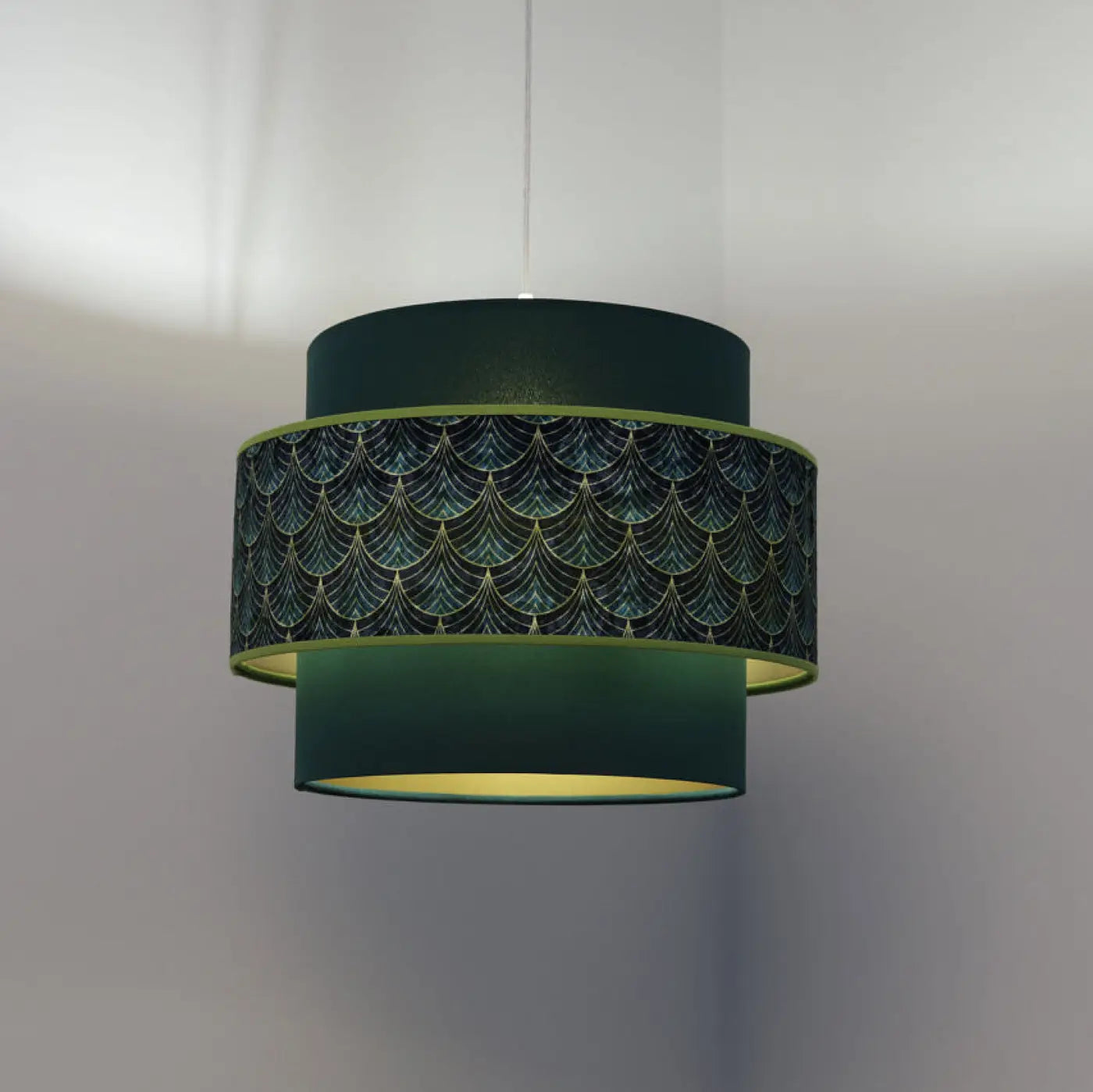 Suspension Luminaire - Doblo (Vert/Doré)