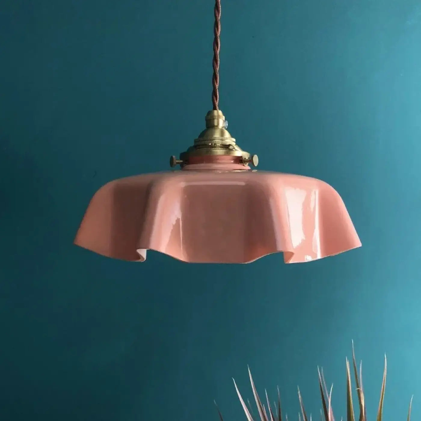 Suspension Luminaire Vintage en Laiton - Oina