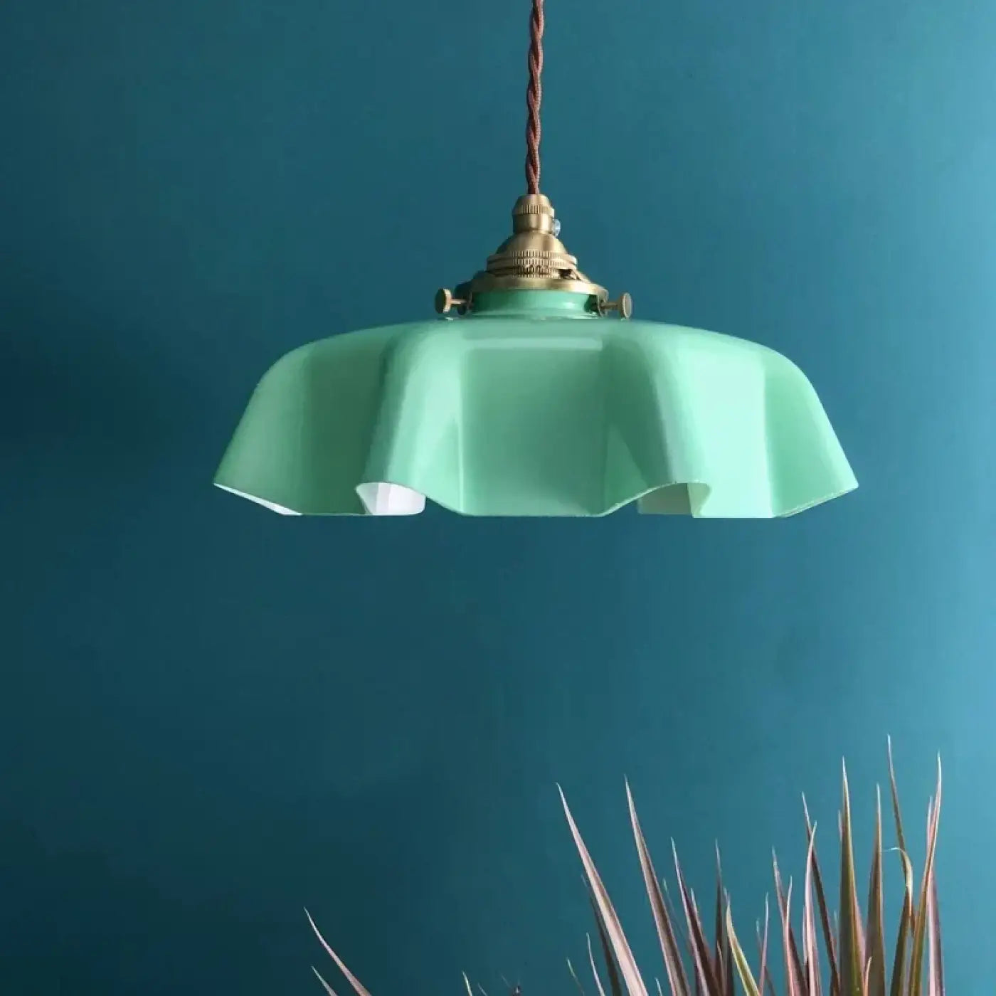 Suspension Luminaire Vintage en Laiton - Oina