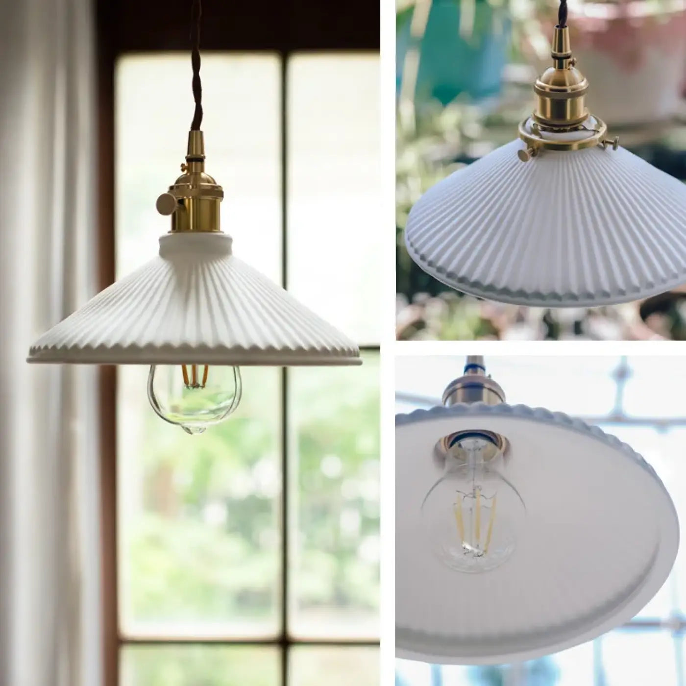 Suspension Luminaire Vintage en Laiton - Laira