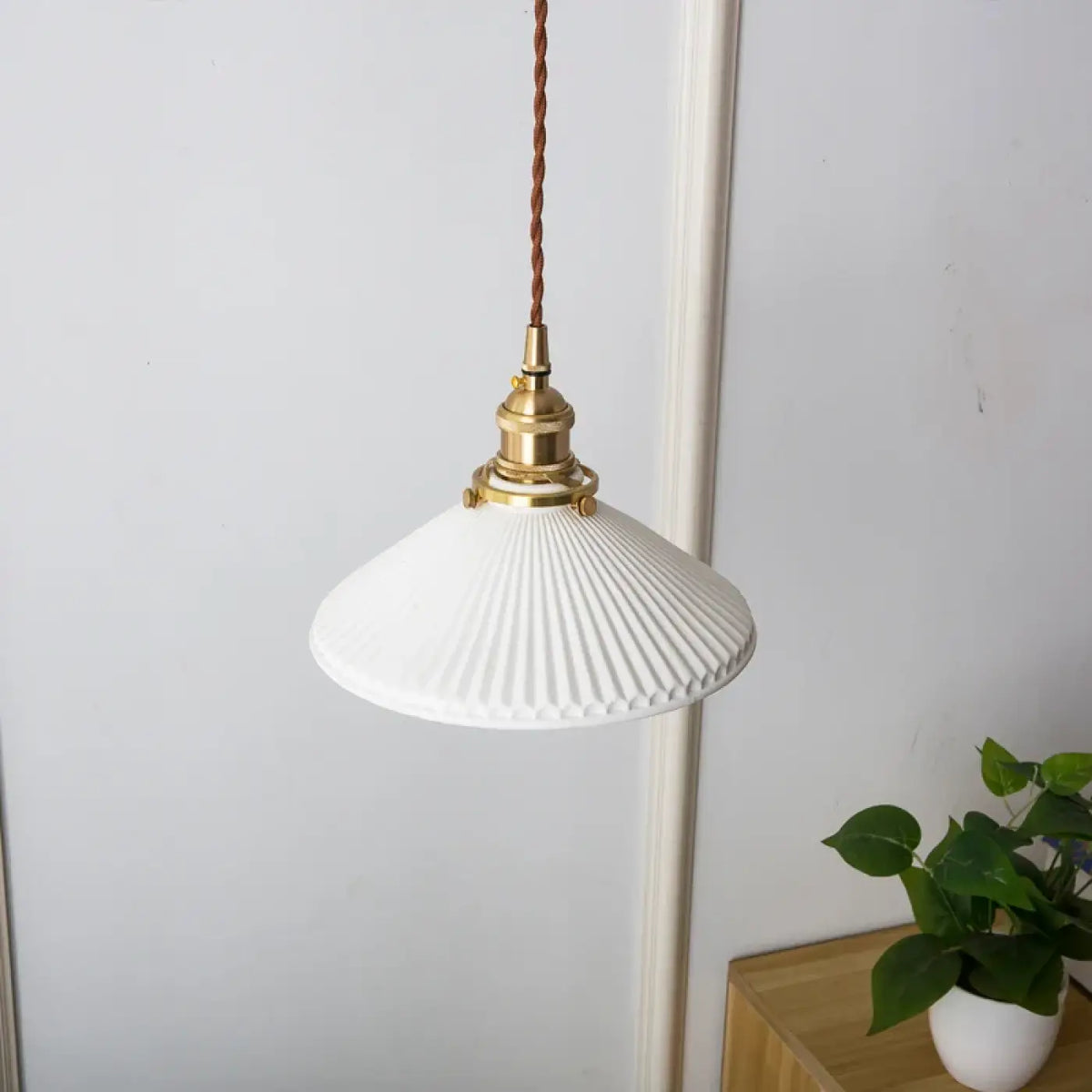 Suspension Luminaire Vintage en Laiton - Laira