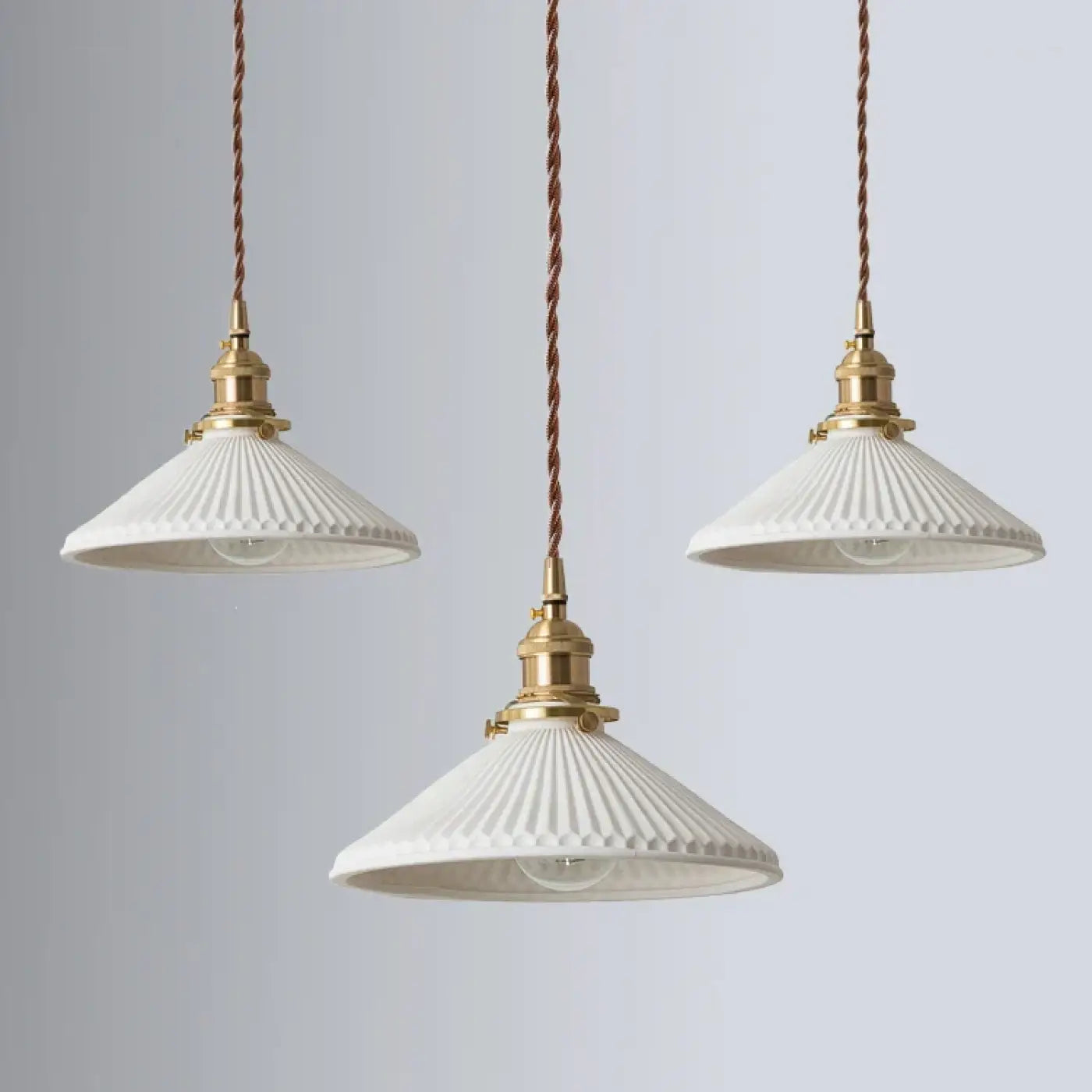 Suspension Luminaire Vintage en Laiton - Laira