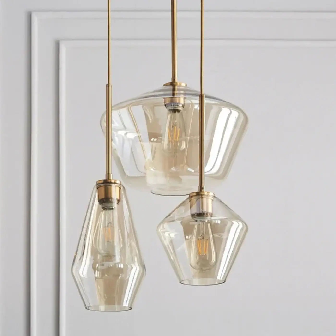 Suspension Luminaire Vintage en Verre - Glazia