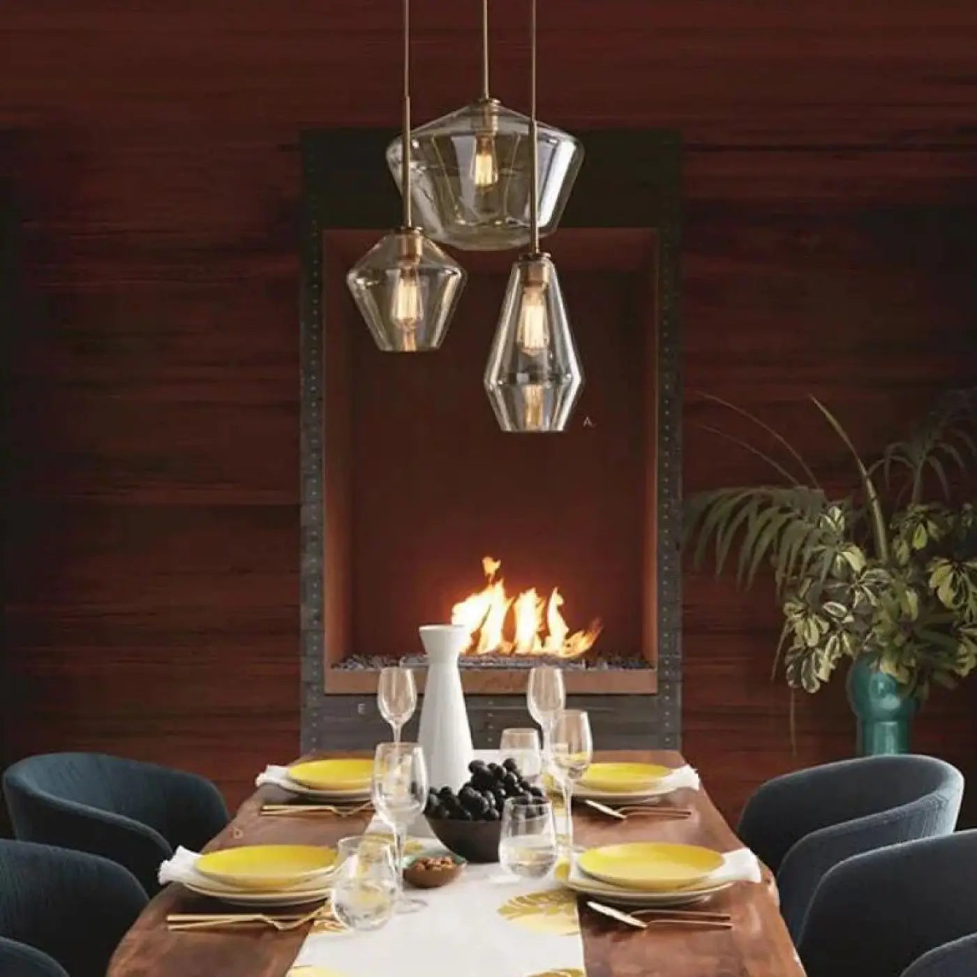 Suspension Luminaire Vintage en Verre - Glazia