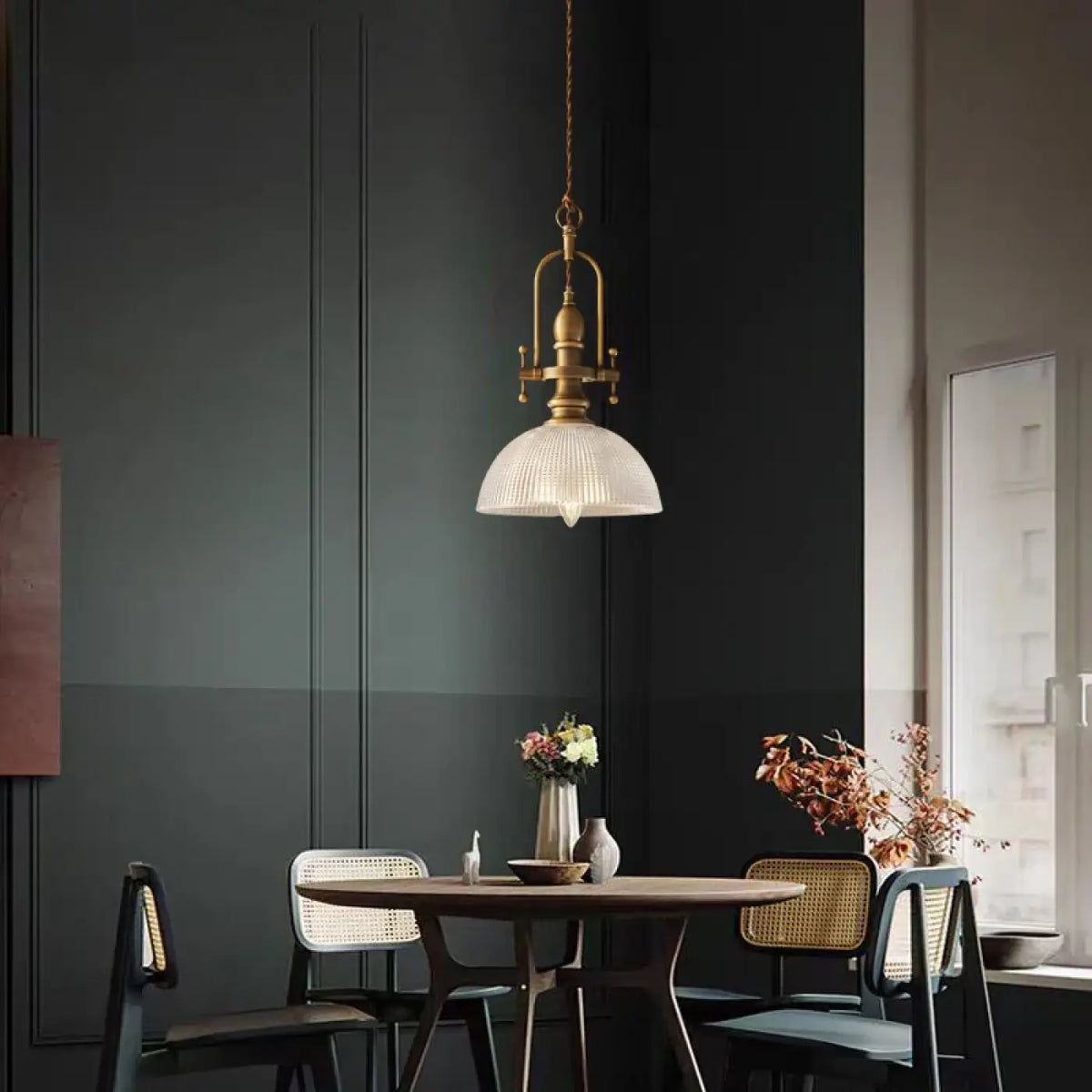Suspension Luminaire Vintage en Laiton - Luxo