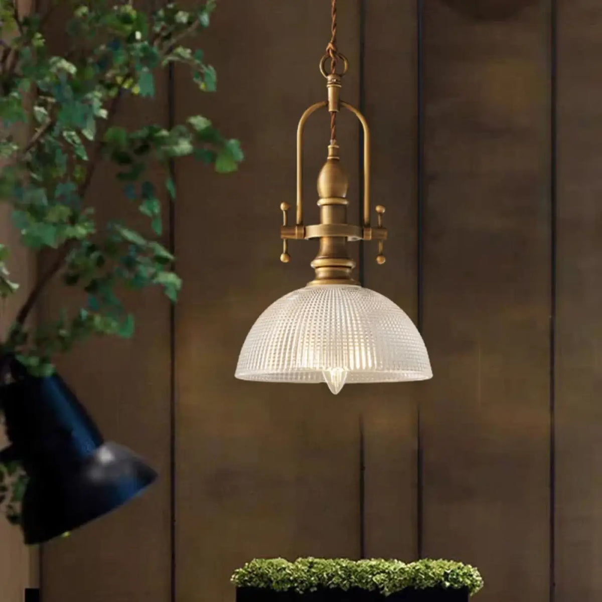 Suspension Luminaire Vintage en Laiton - Luxo