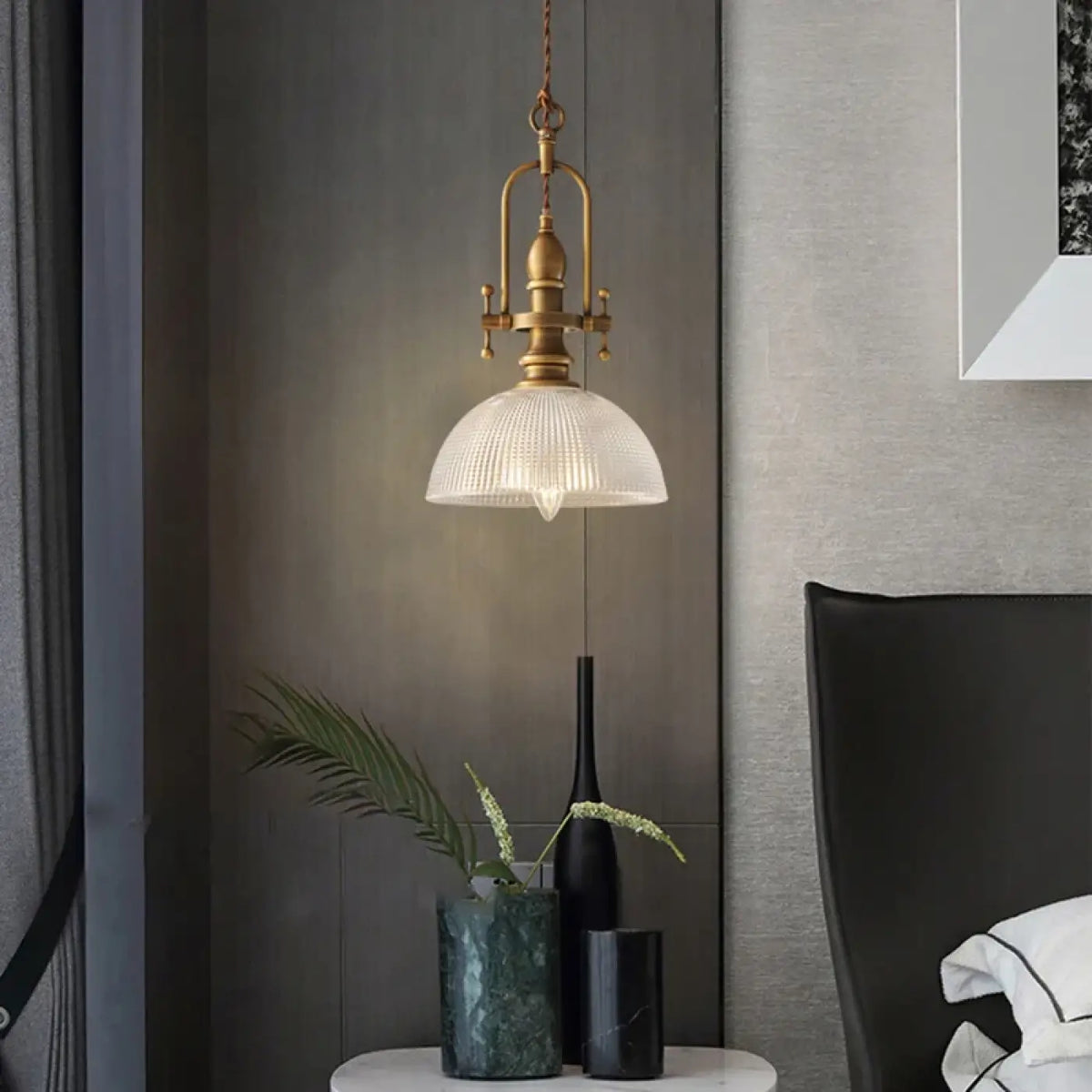 Suspension Luminaire Vintage en Laiton - Luxo