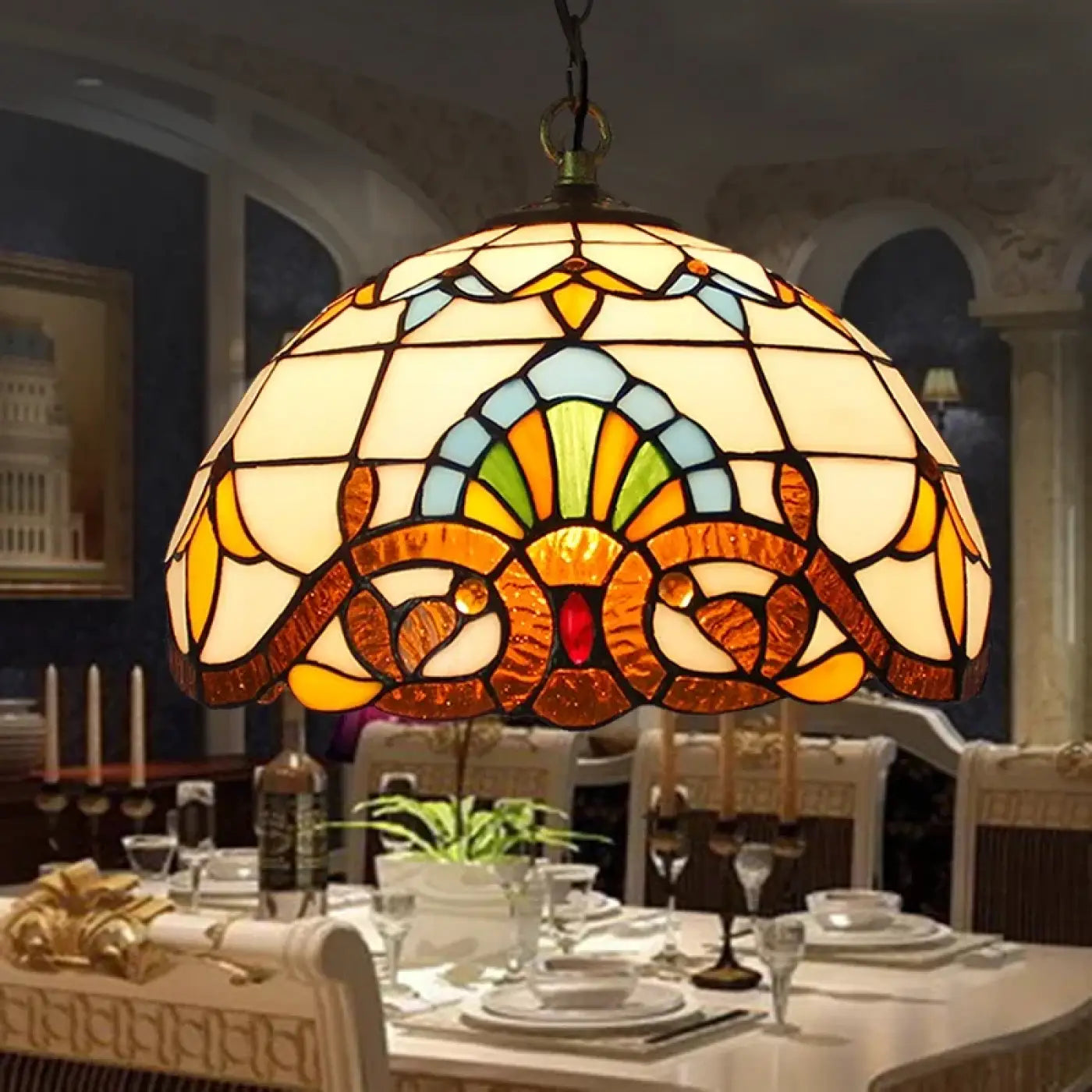 Suspension Luminaire Vintage en Verre - Hally