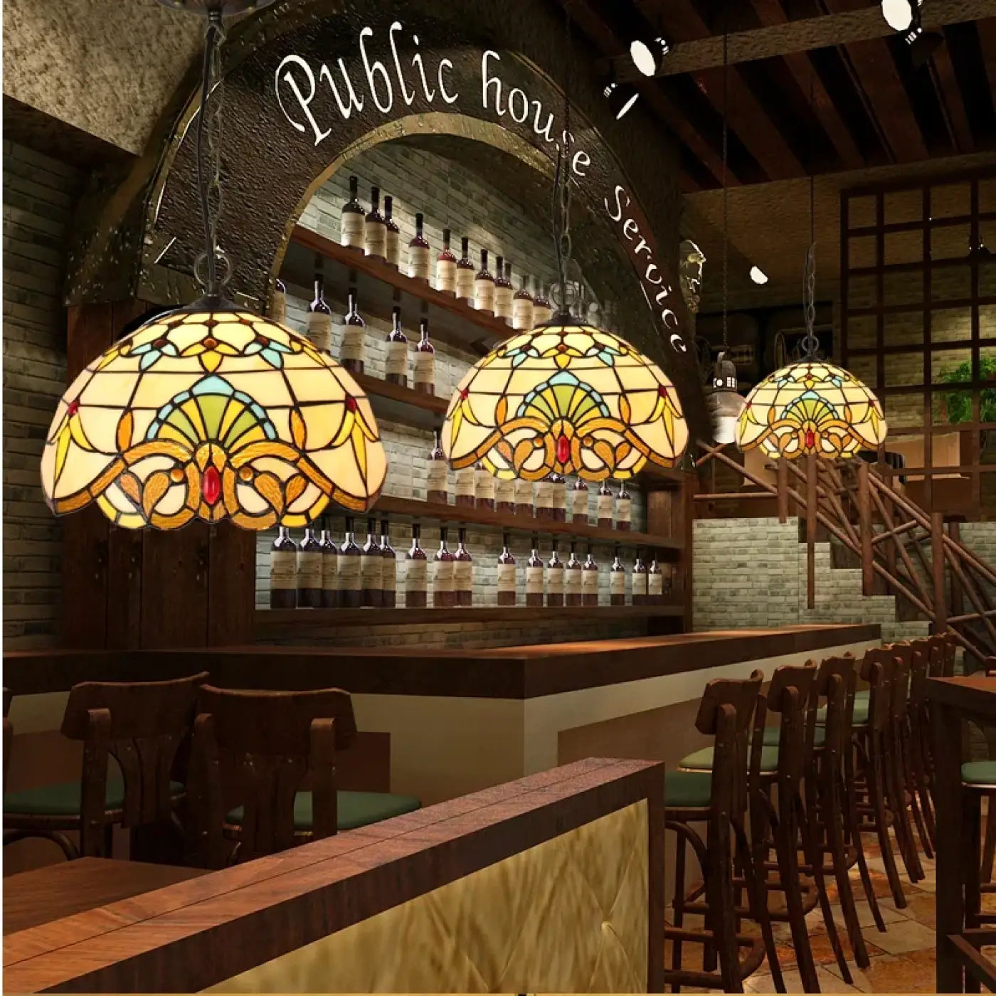 Suspension Luminaire Vintage en Verre - Hally