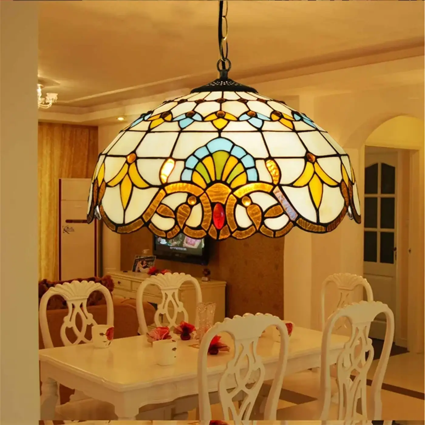 Suspension Luminaire Vintage en Verre - Hally