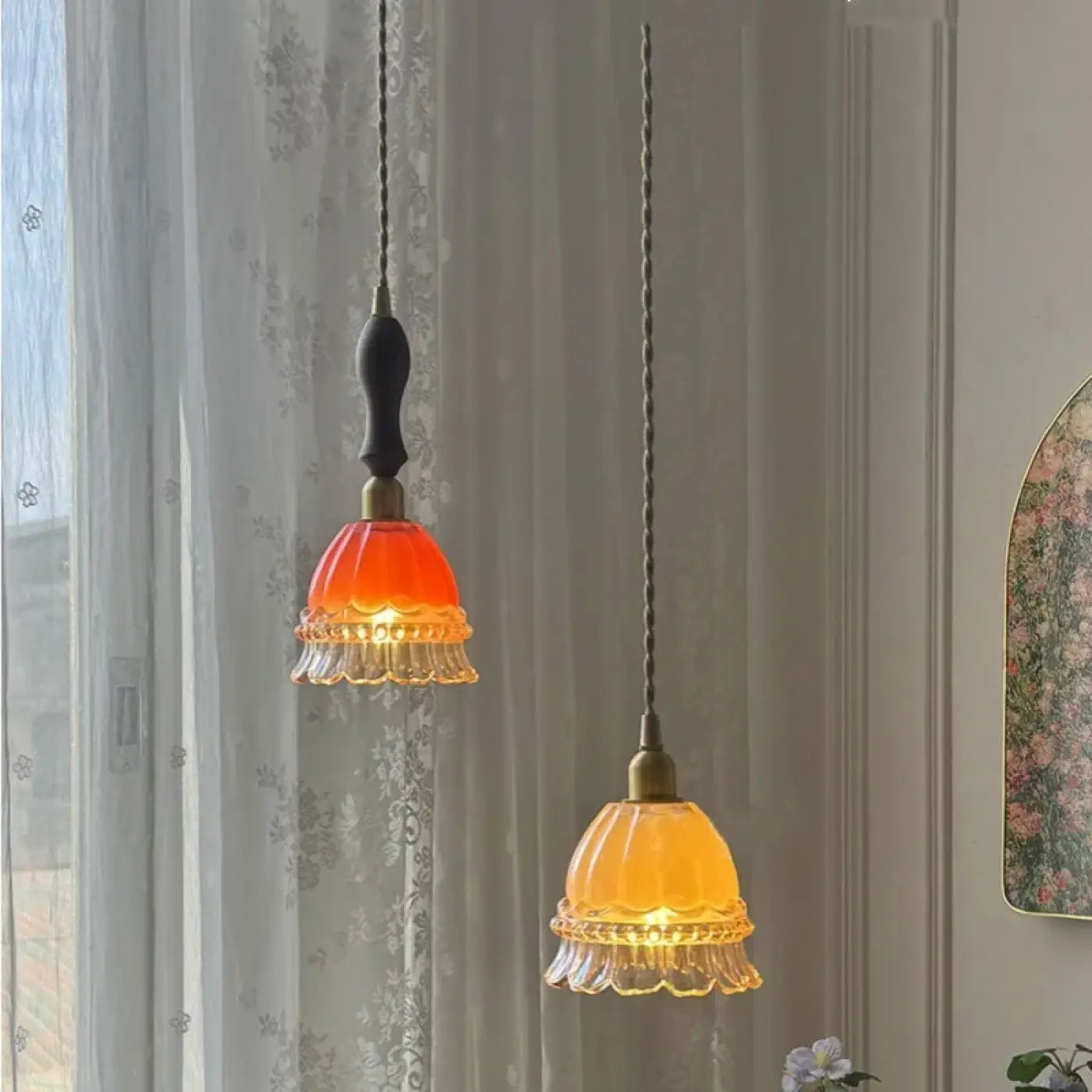 Suspension Luminaire Vintage en Verre - Ndrasy