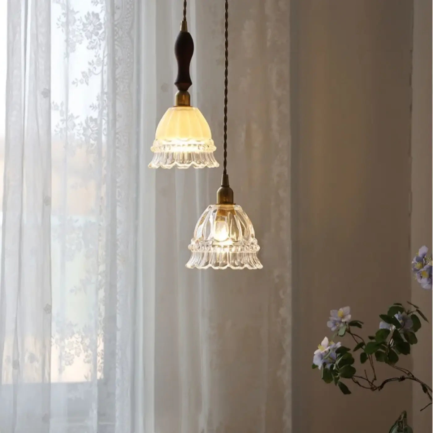 Suspension Luminaire Vintage en Verre - Ndrasy