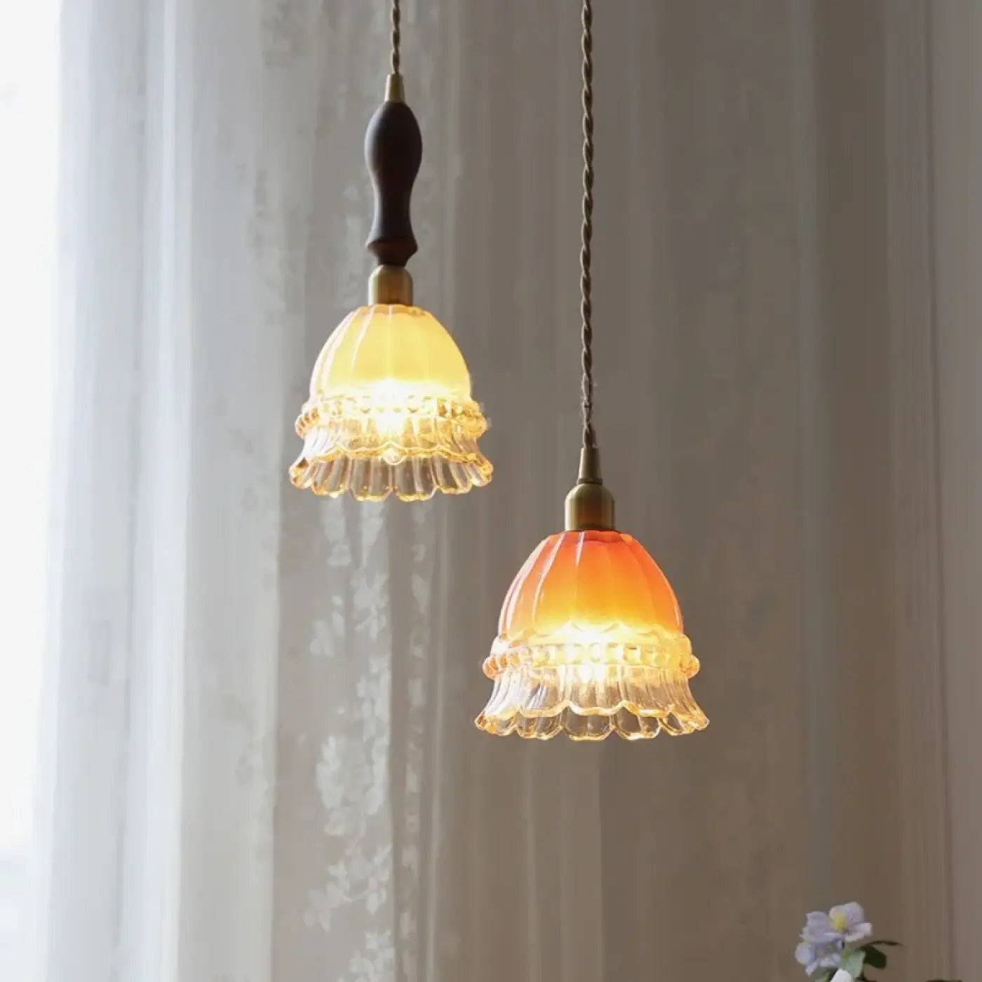 Suspension Luminaire Vintage en Verre - Ndrasy