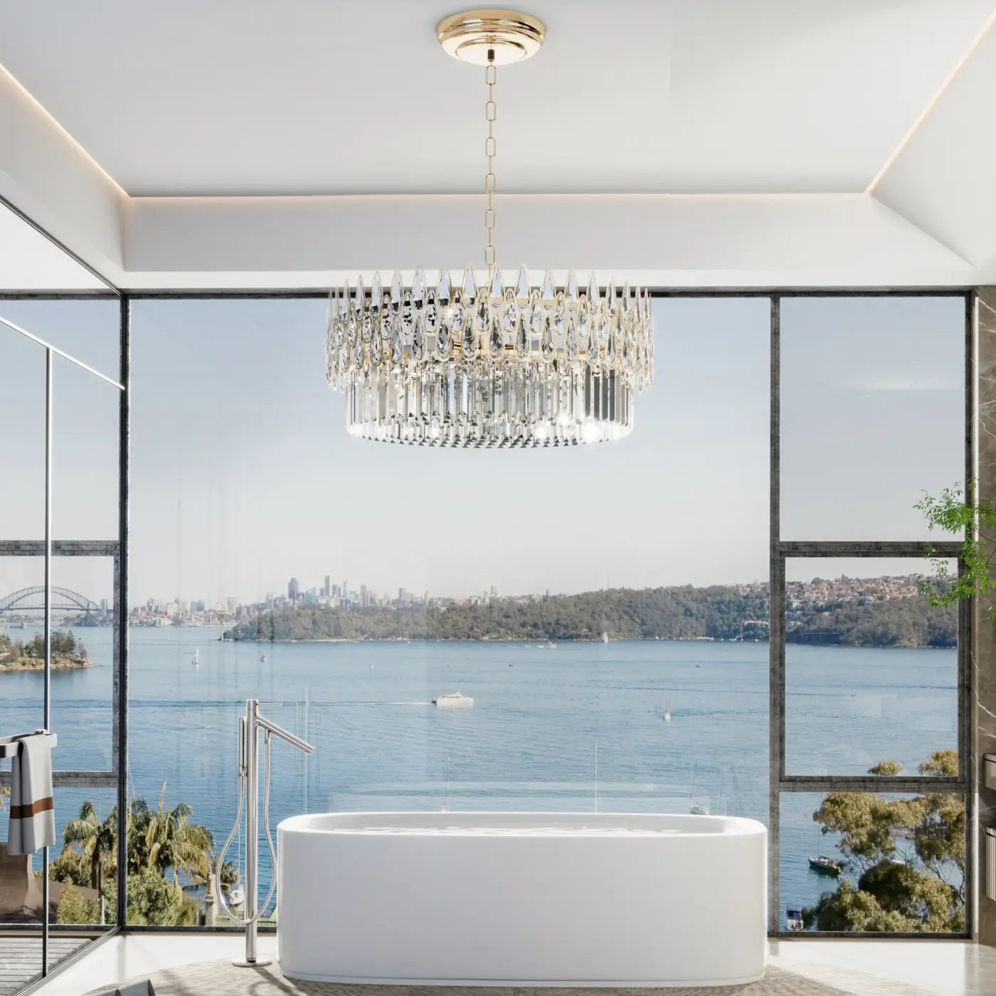 Suspension Luminaire Design en Cristal - Dusarui