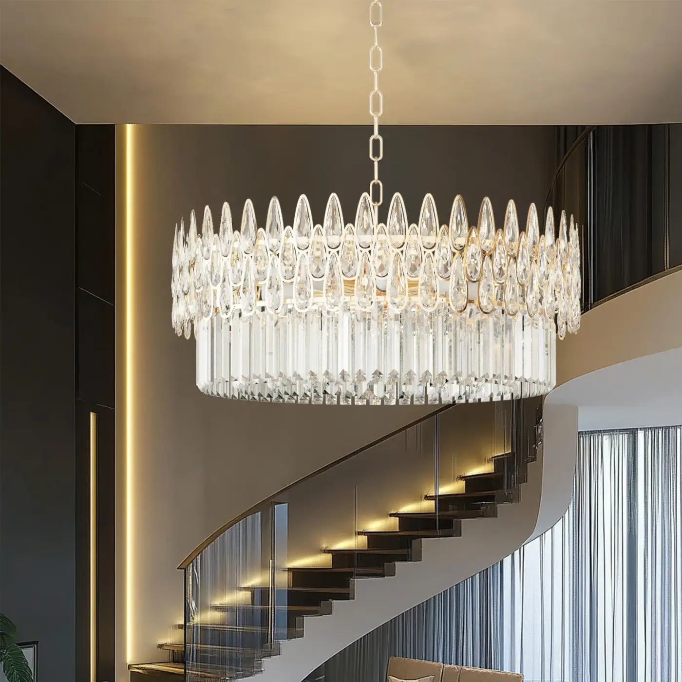 Suspension Luminaire Design en Cristal - Dusarui