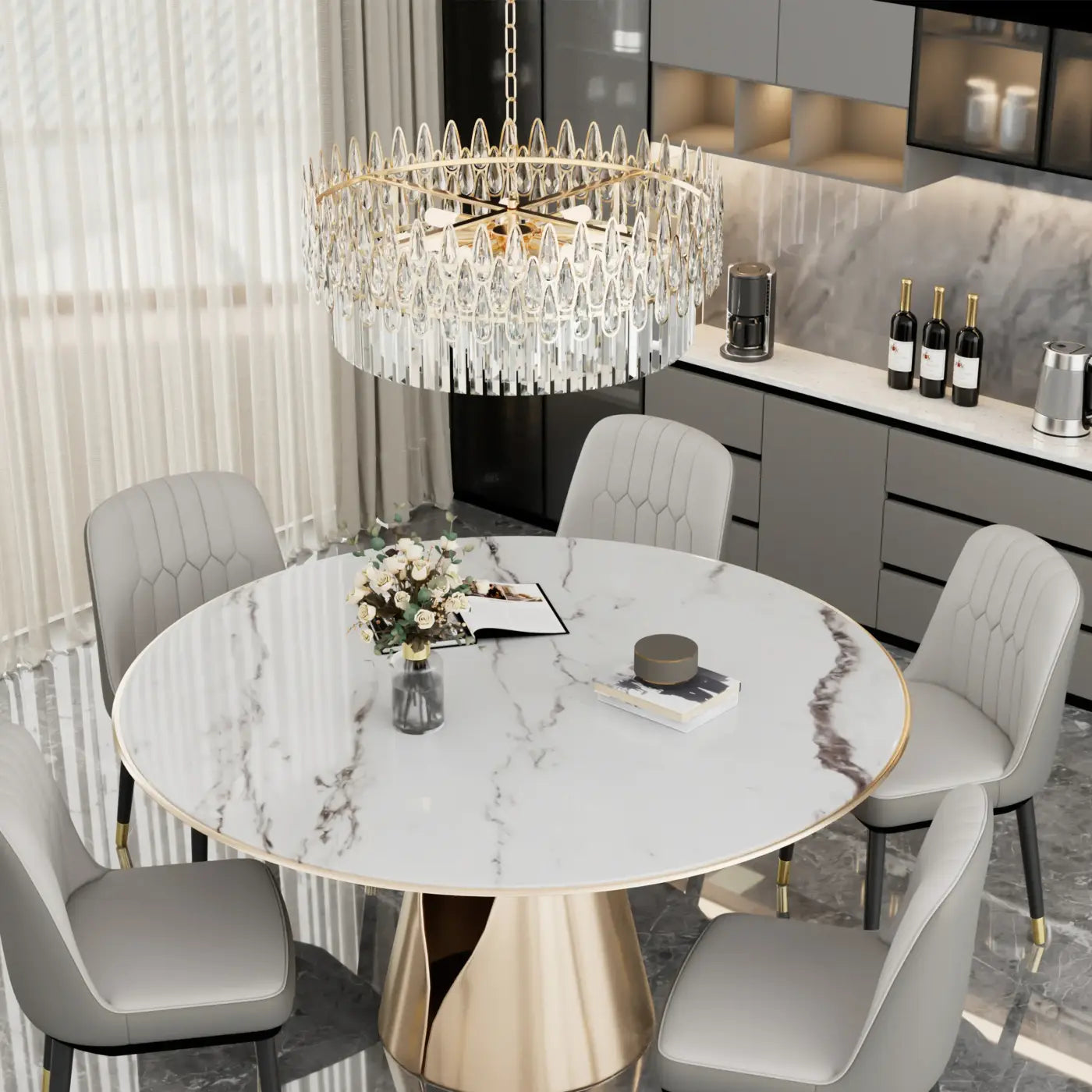 Suspension Luminaire Design en Cristal - Dusarui