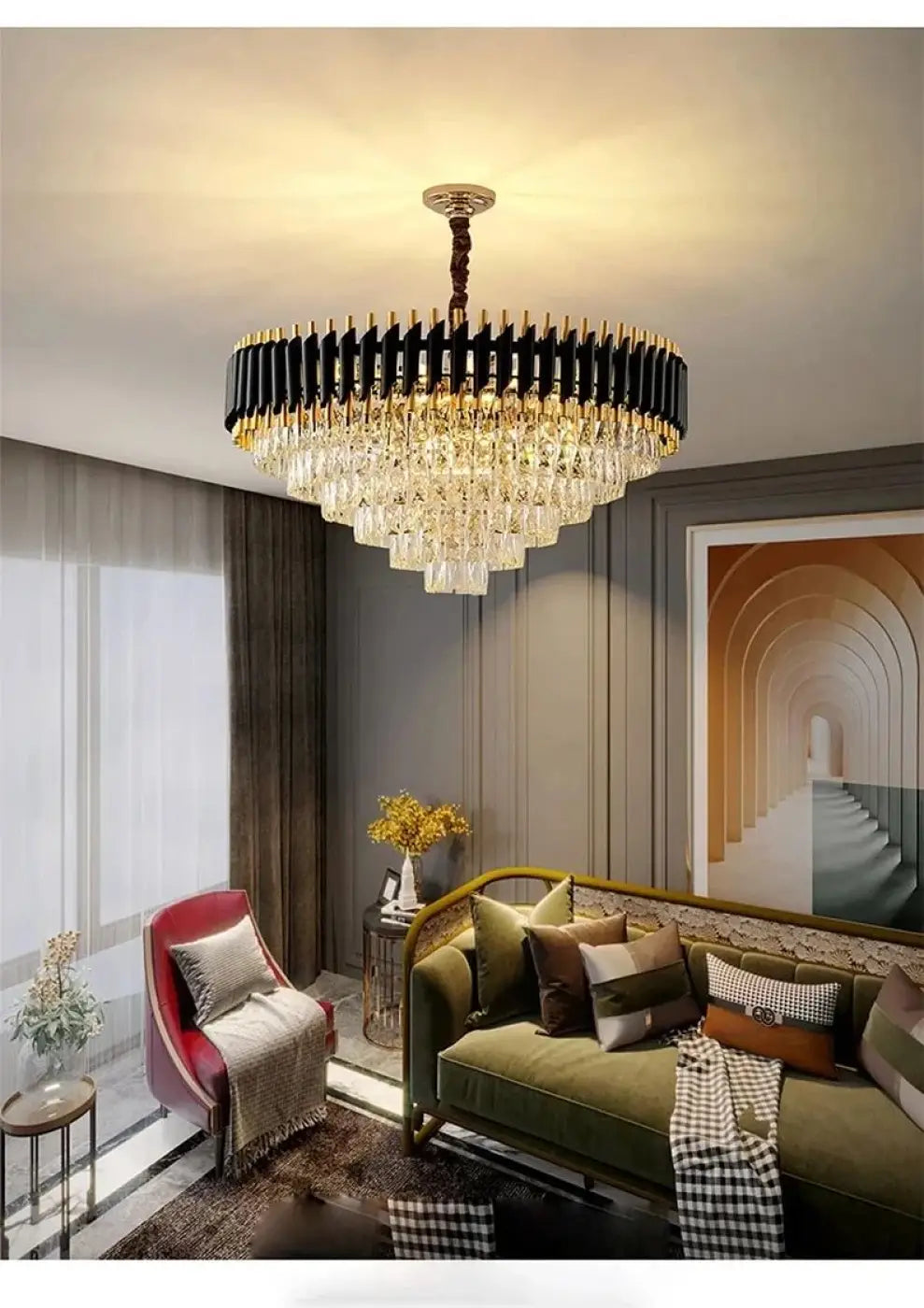 Suspension Luminaire Elegant en Cristal - Xuler