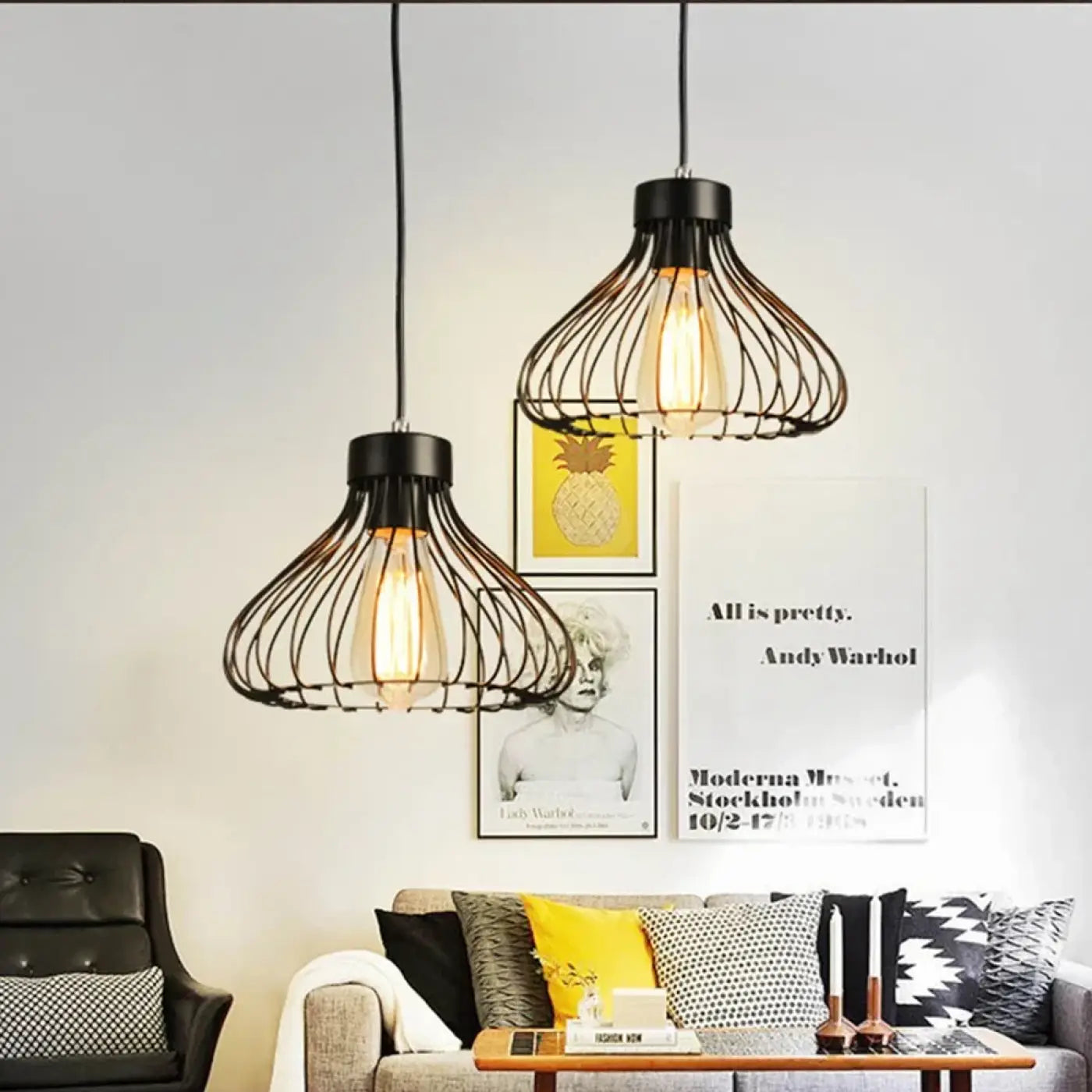 Suspension Luminaire Design en Metal - Cagys
