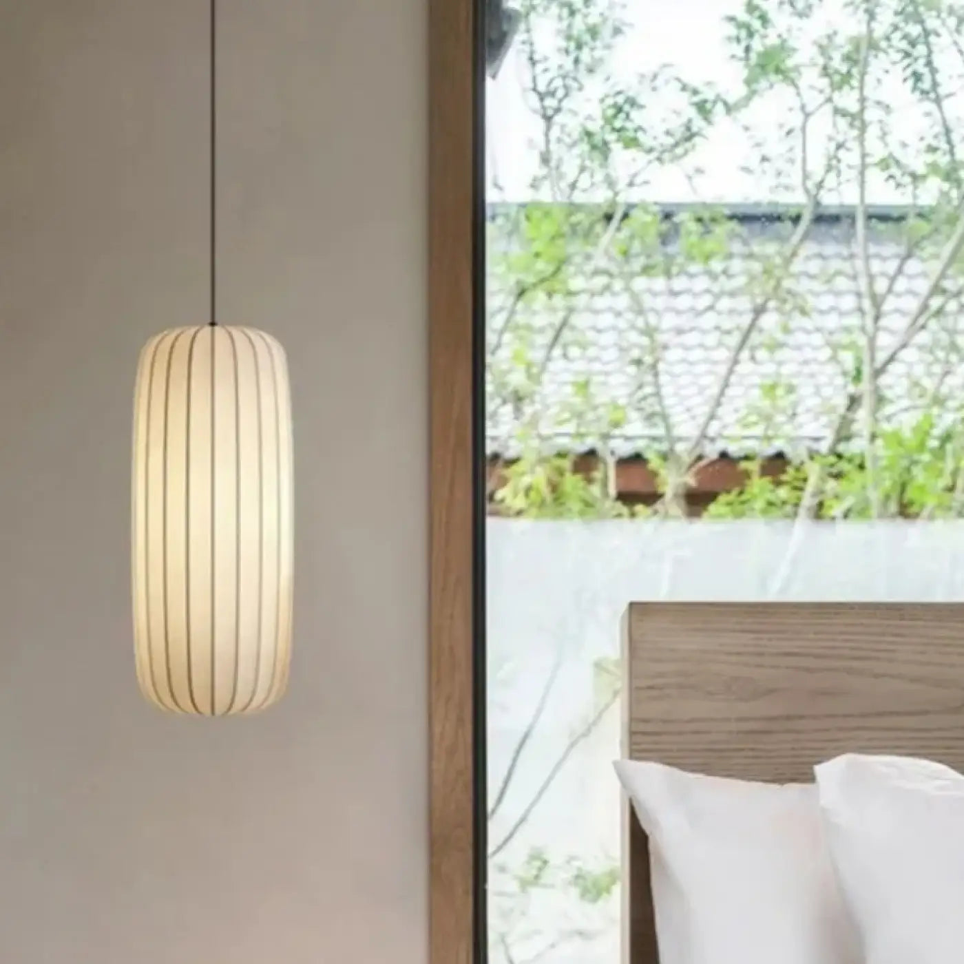 Suspension Luminaire Minimaliste en Tissu - Rays