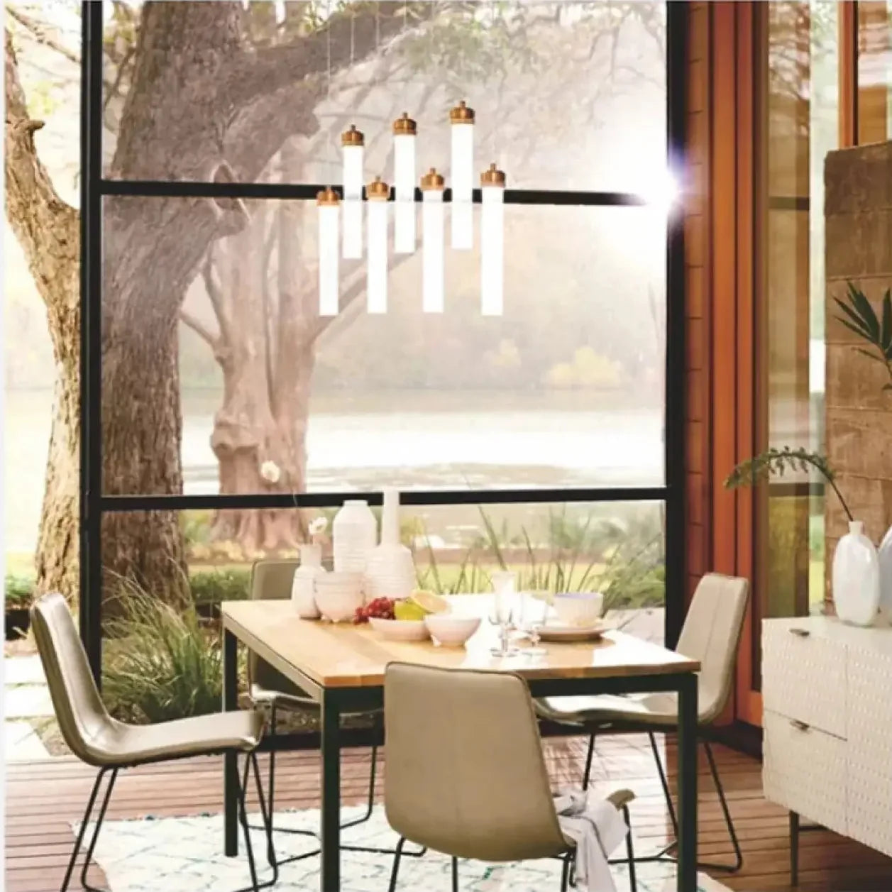 Suspension Luminaire Minimaliste en Verre - Ilia