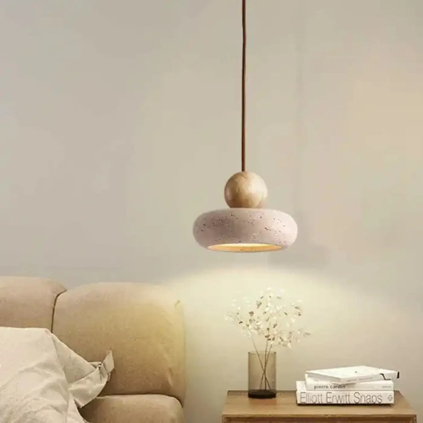 Suspension Luminaire Moderne en Bois - Donut