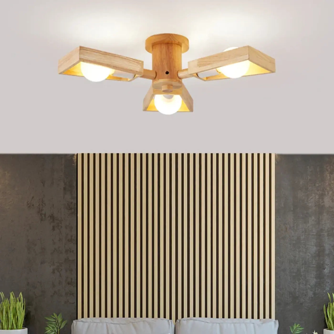 Suspension Luminaire Moderne en Bois - Andy