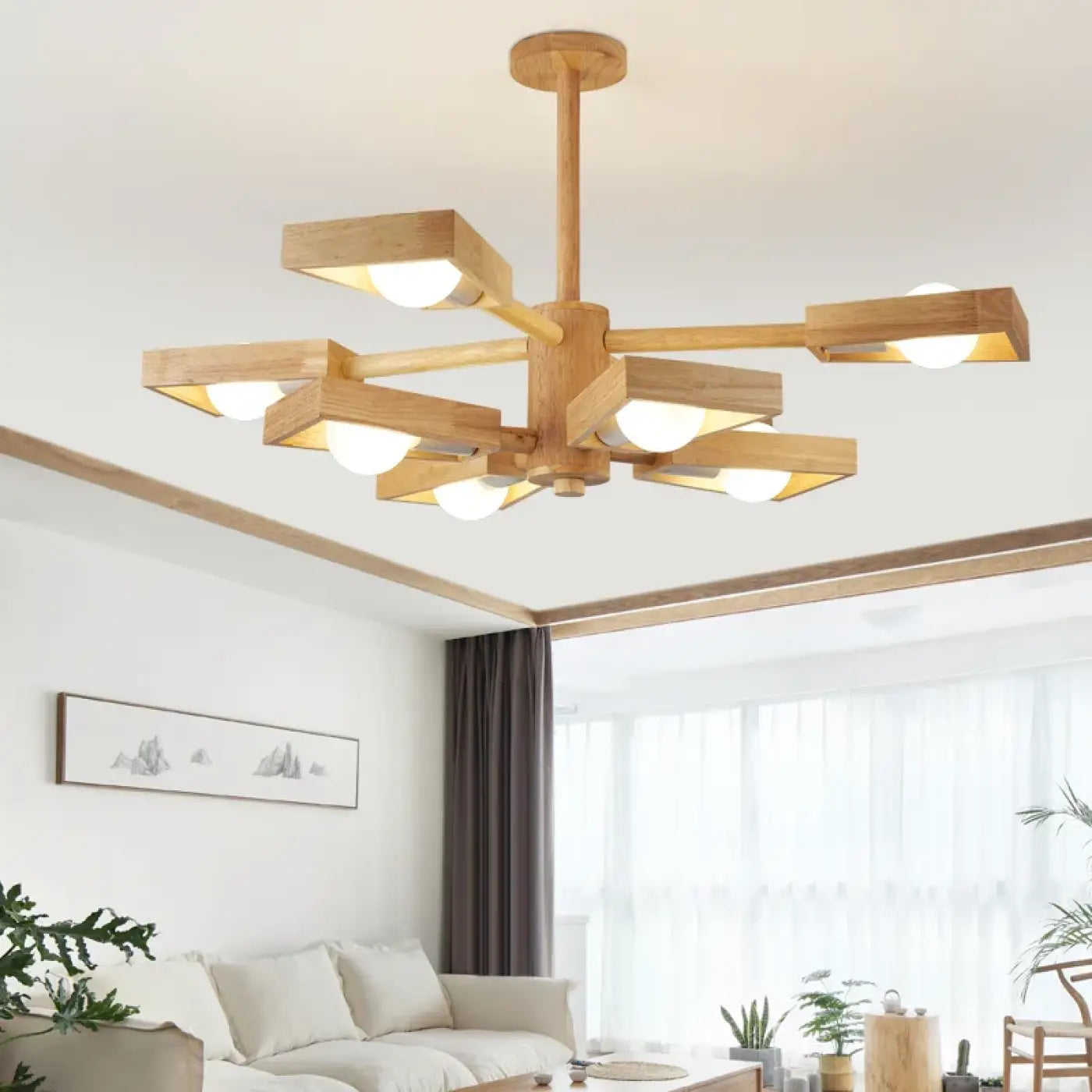 Suspension Luminaire Moderne en Bois - Andy