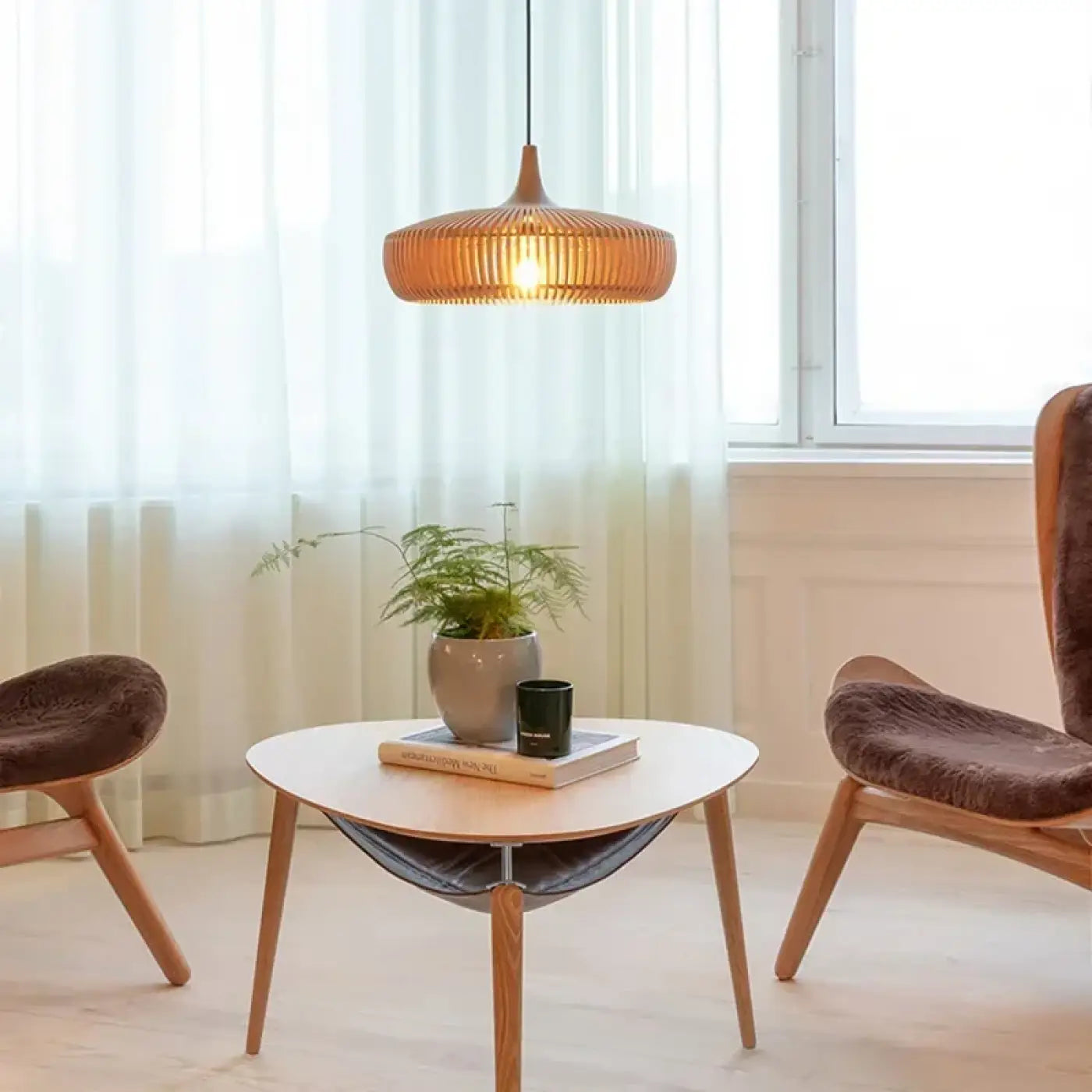 Suspension Luminaire Moderne en Bois - Natir