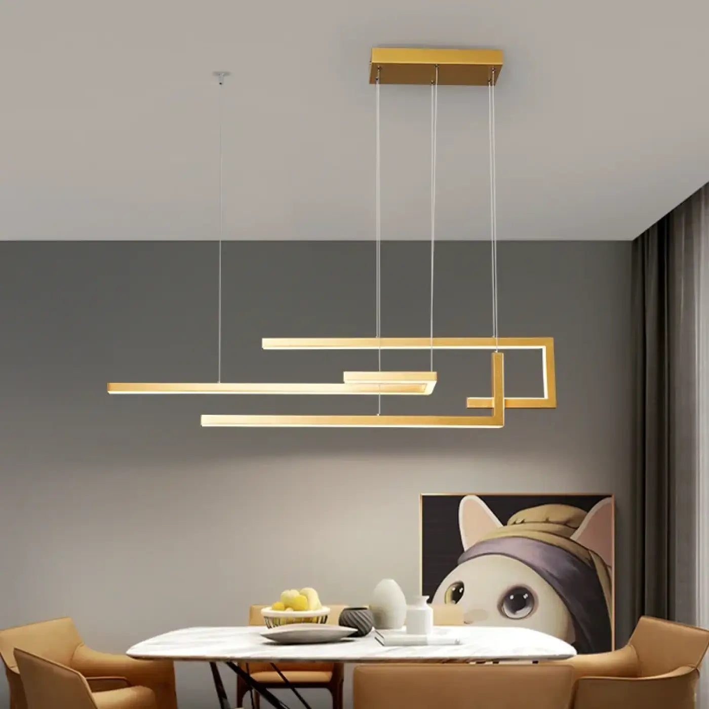 Suspension Luminaire Moderne en Metal - Amiby