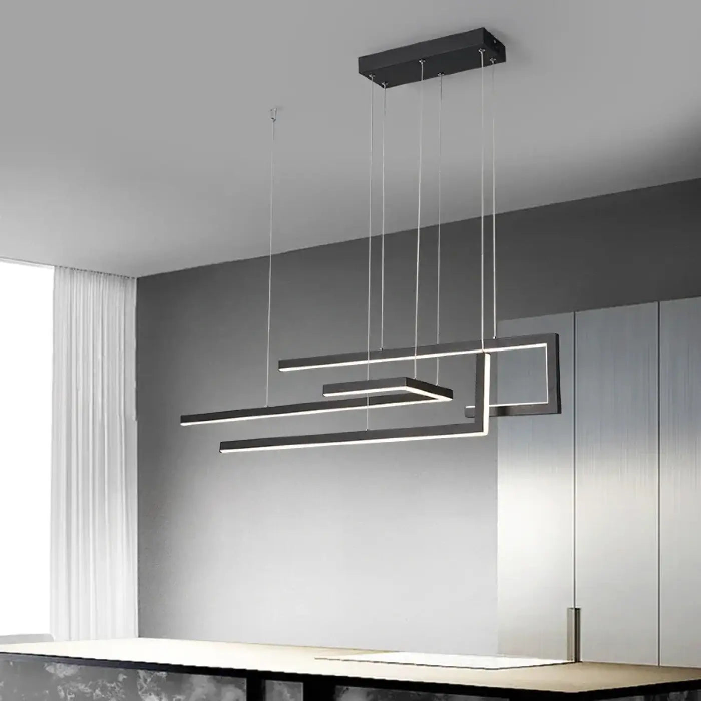 Suspension Luminaire Moderne en Metal - Amiby