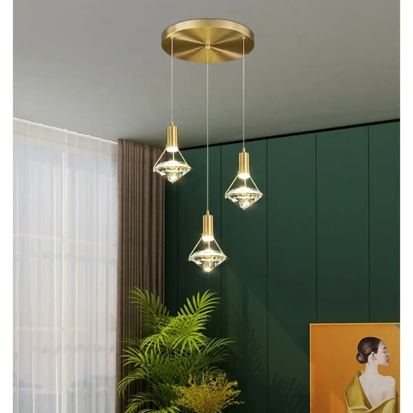 Suspension Luminaire Moderne en Cristal - Drolina