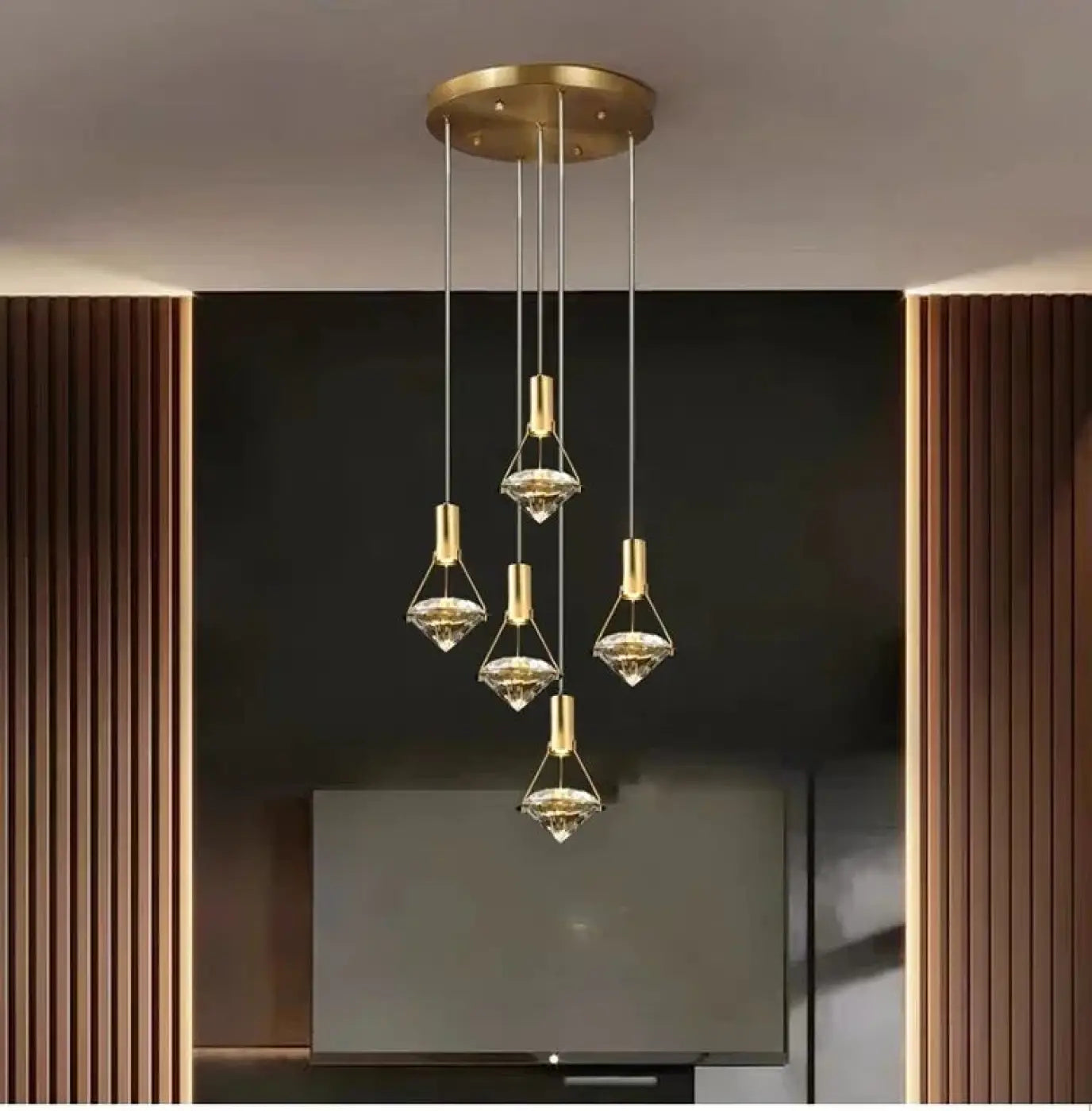 Suspension Luminaire Moderne en Cristal - Drolina