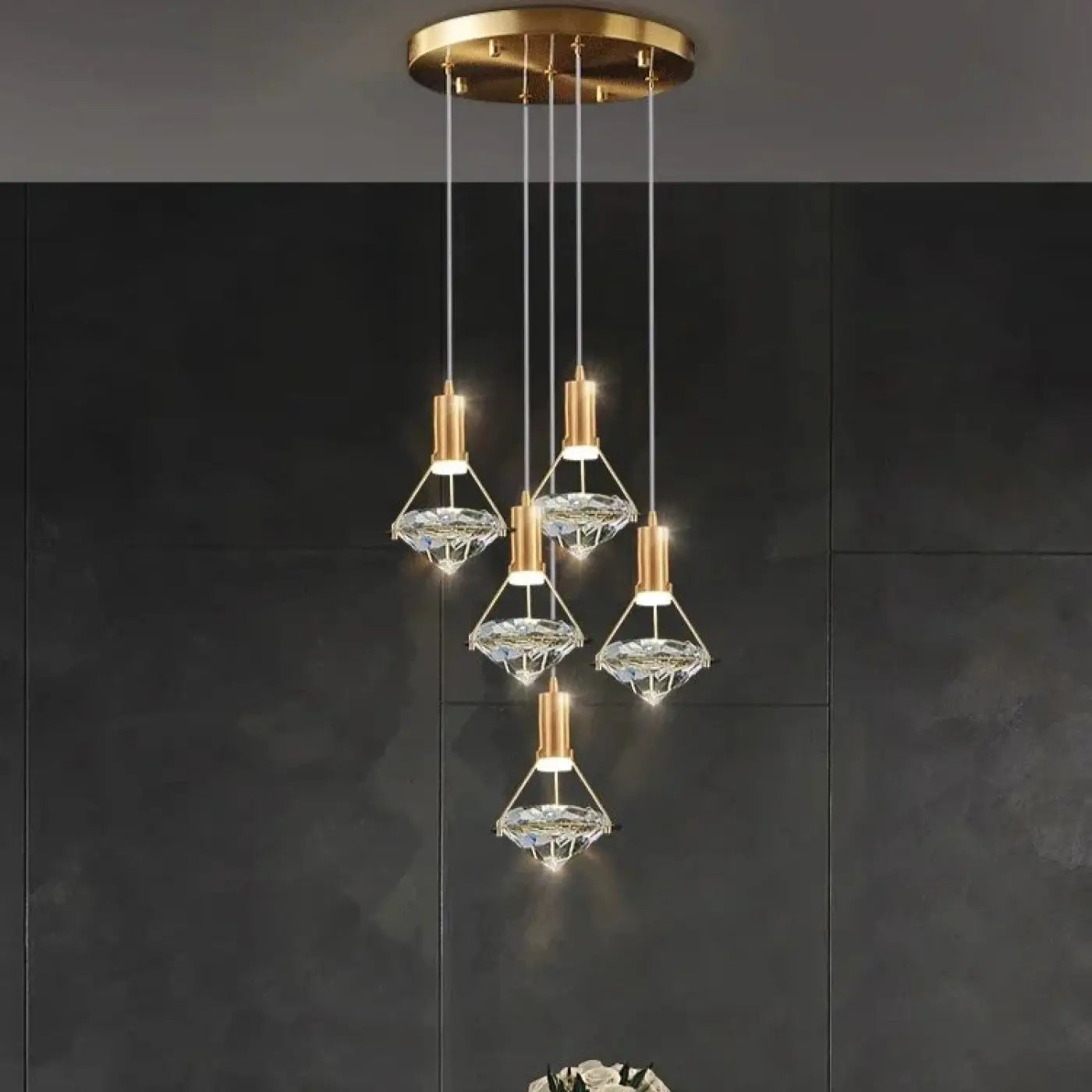 Suspension Luminaire Moderne en Cristal - Drolina
