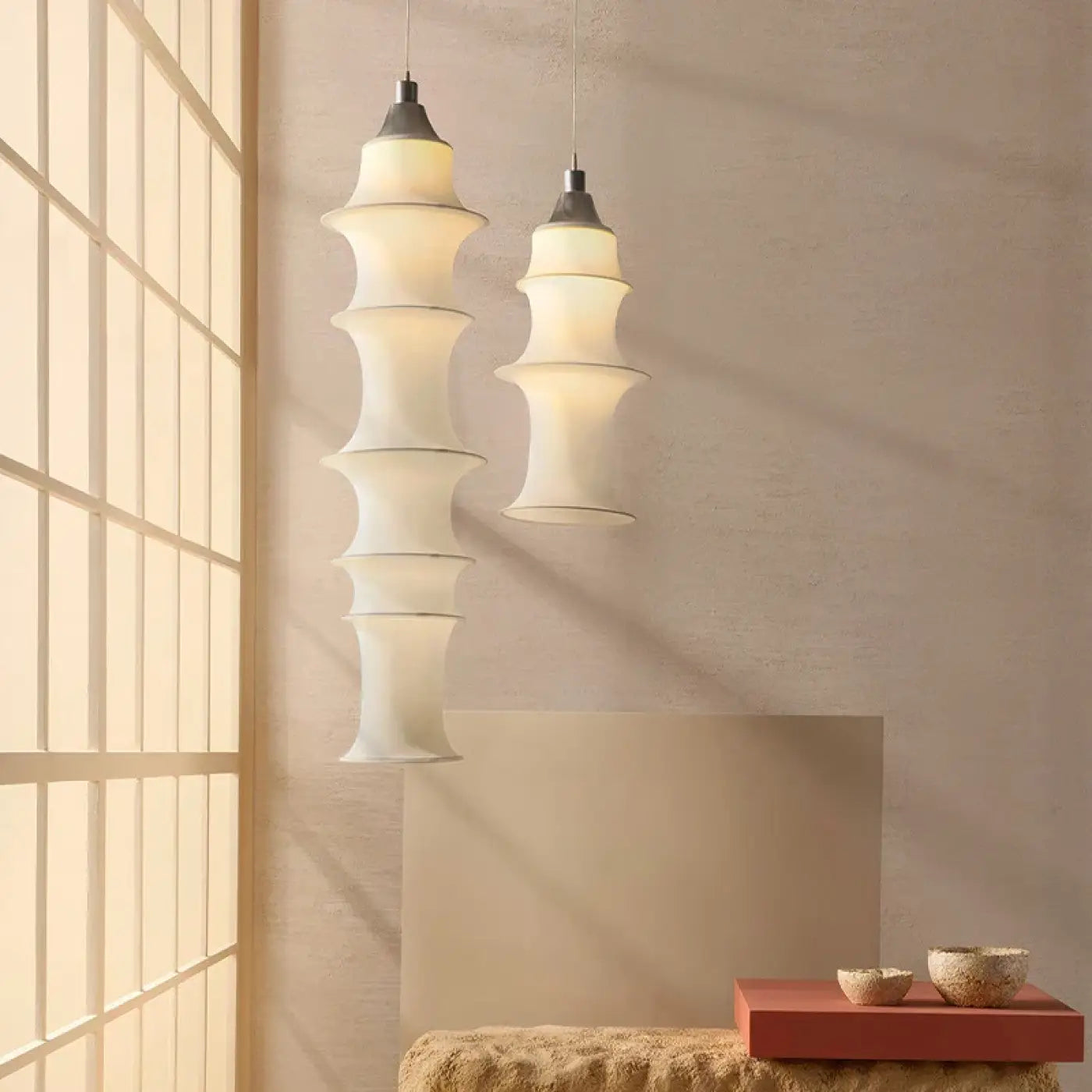 Suspension Luminaire Moderne en Tissu - Hurie