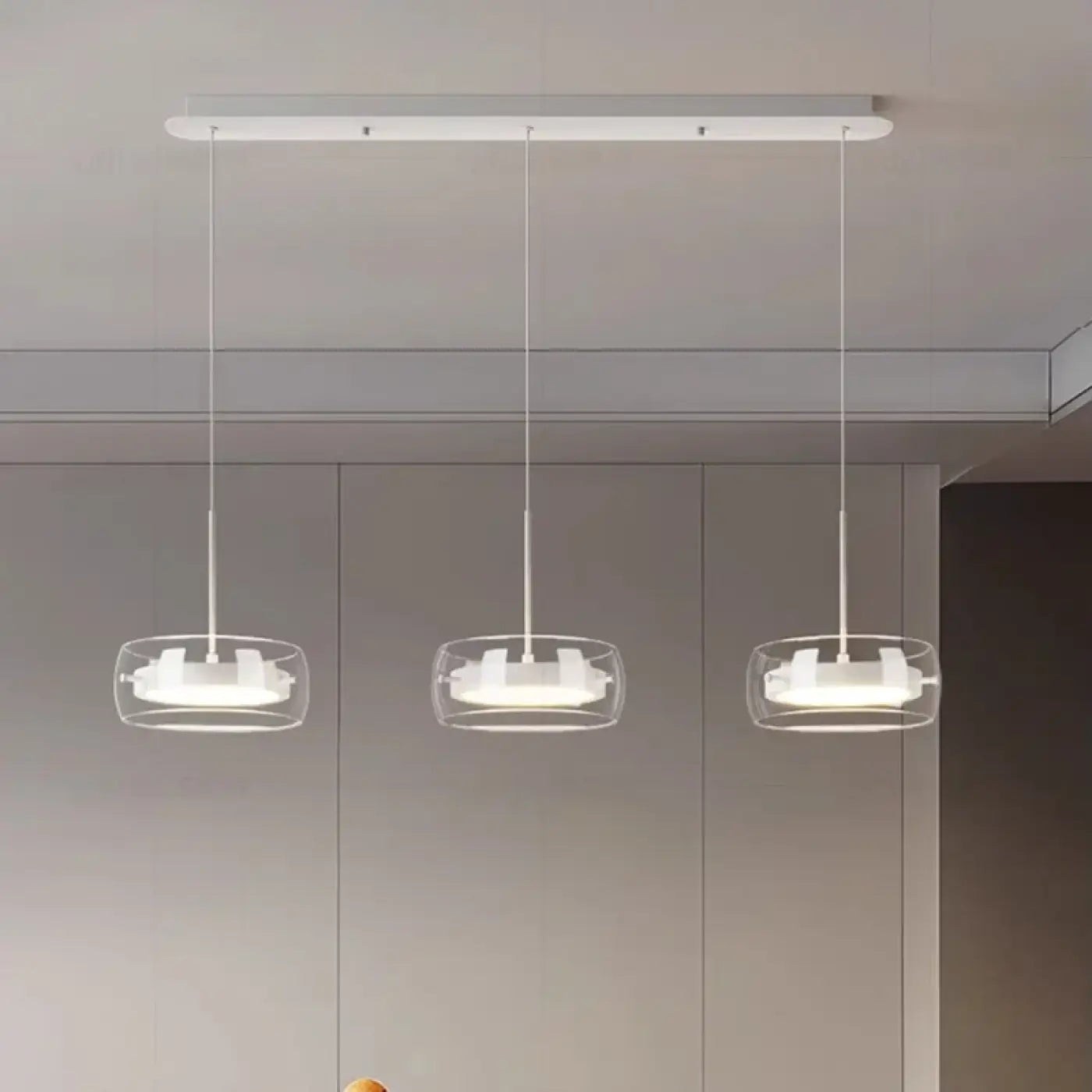 Suspension Luminaire Moderne en Verre - Trio