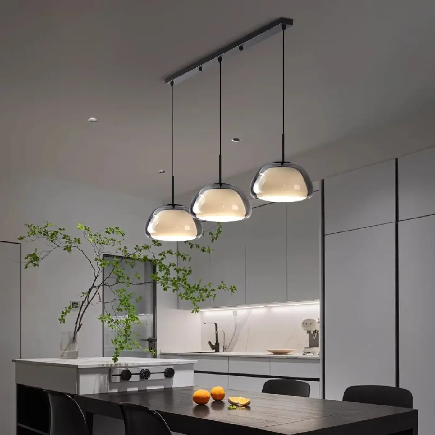 Suspension Luminaire Moderne en Verre - Joela