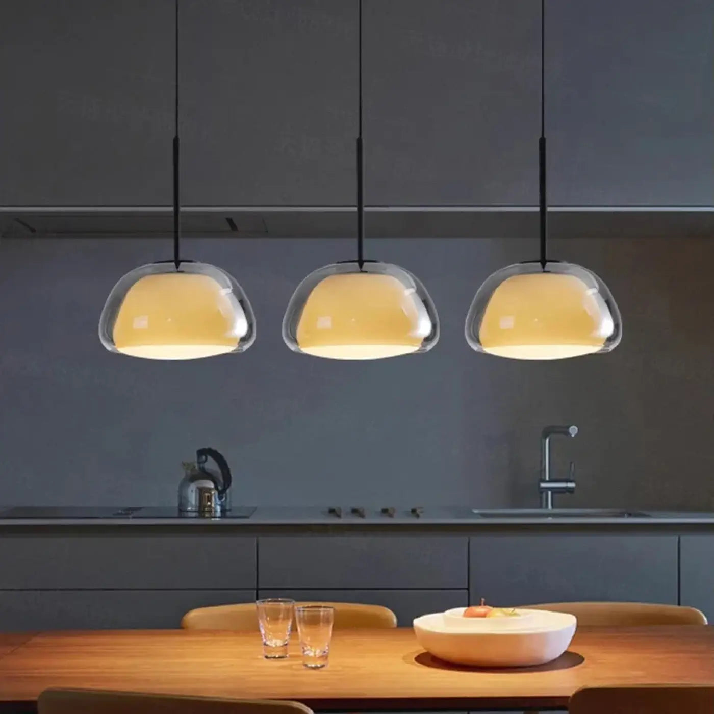 Suspension Luminaire Moderne en Verre - Joela