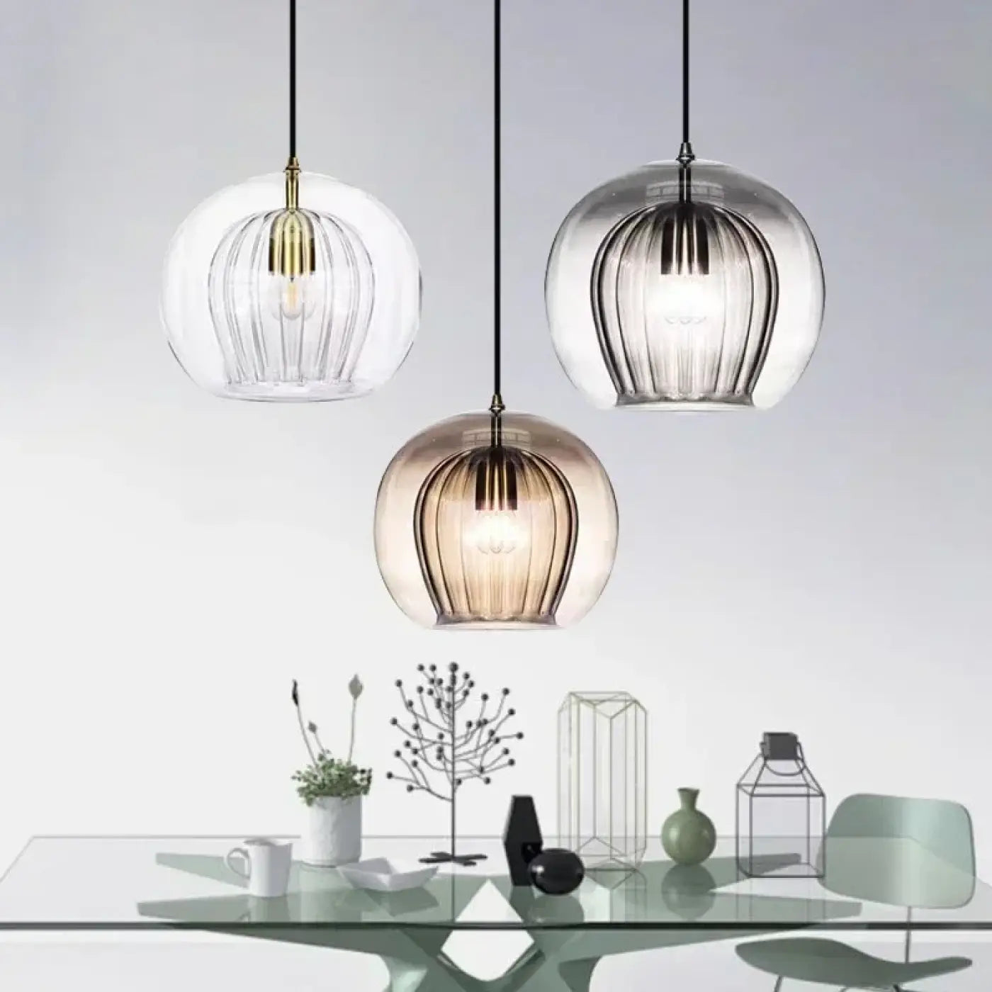 Suspension Luminaire Moderne en Verre - Valle